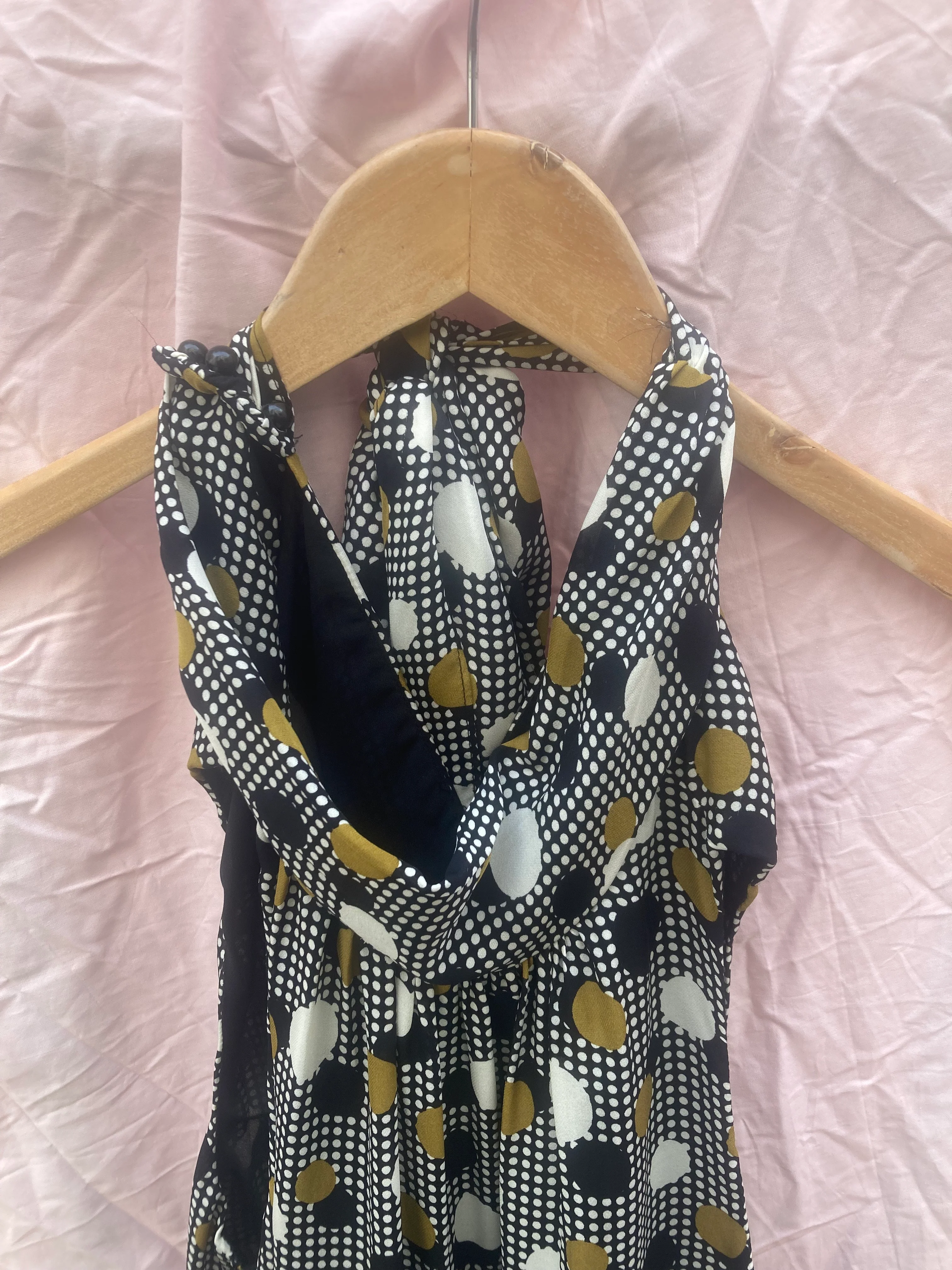 Milly of New York Polka Dot Tie Neck Blouse - Image 2