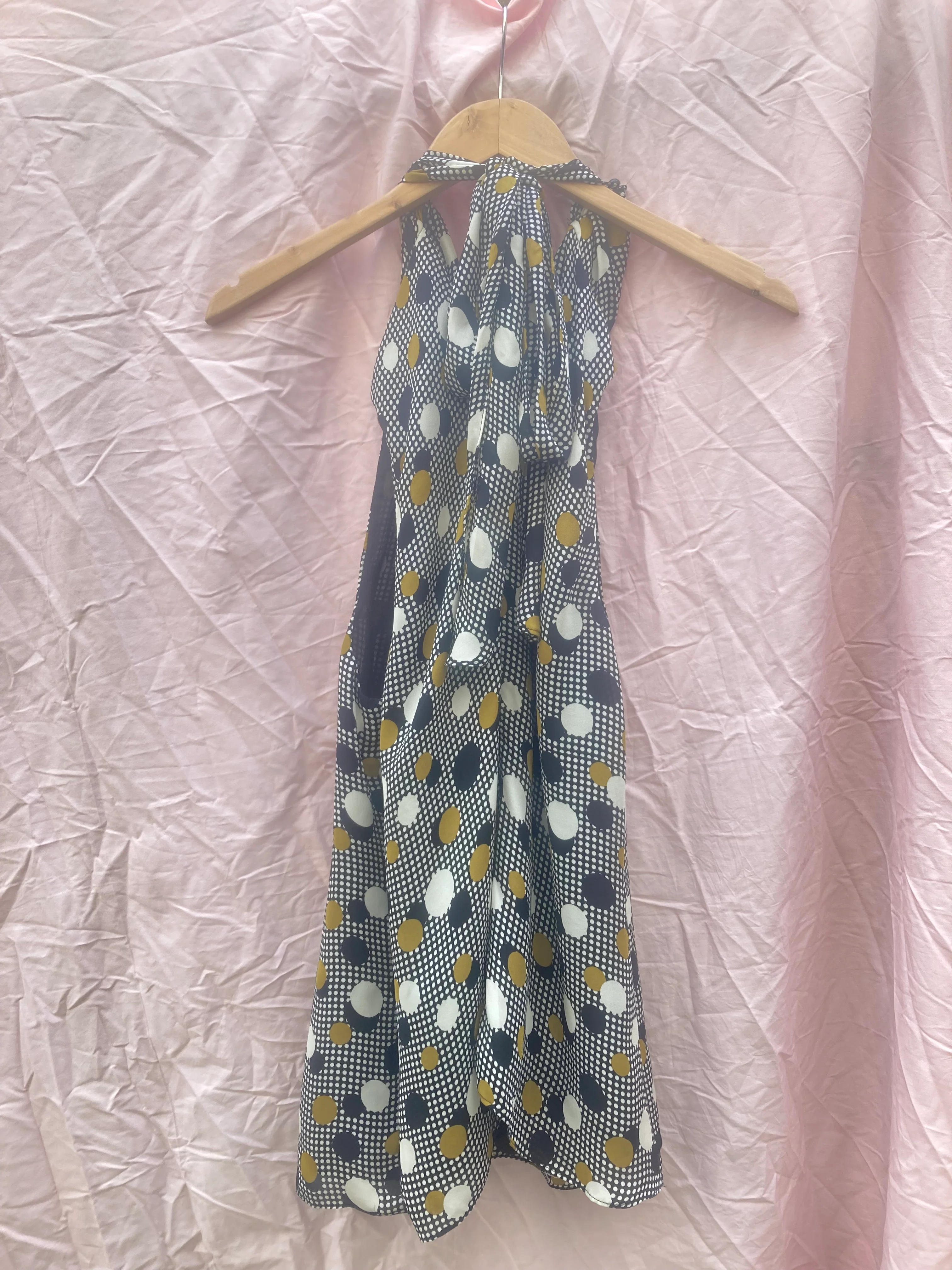 Milly of New York Polka Dot Tie Neck Blouse - Image 5