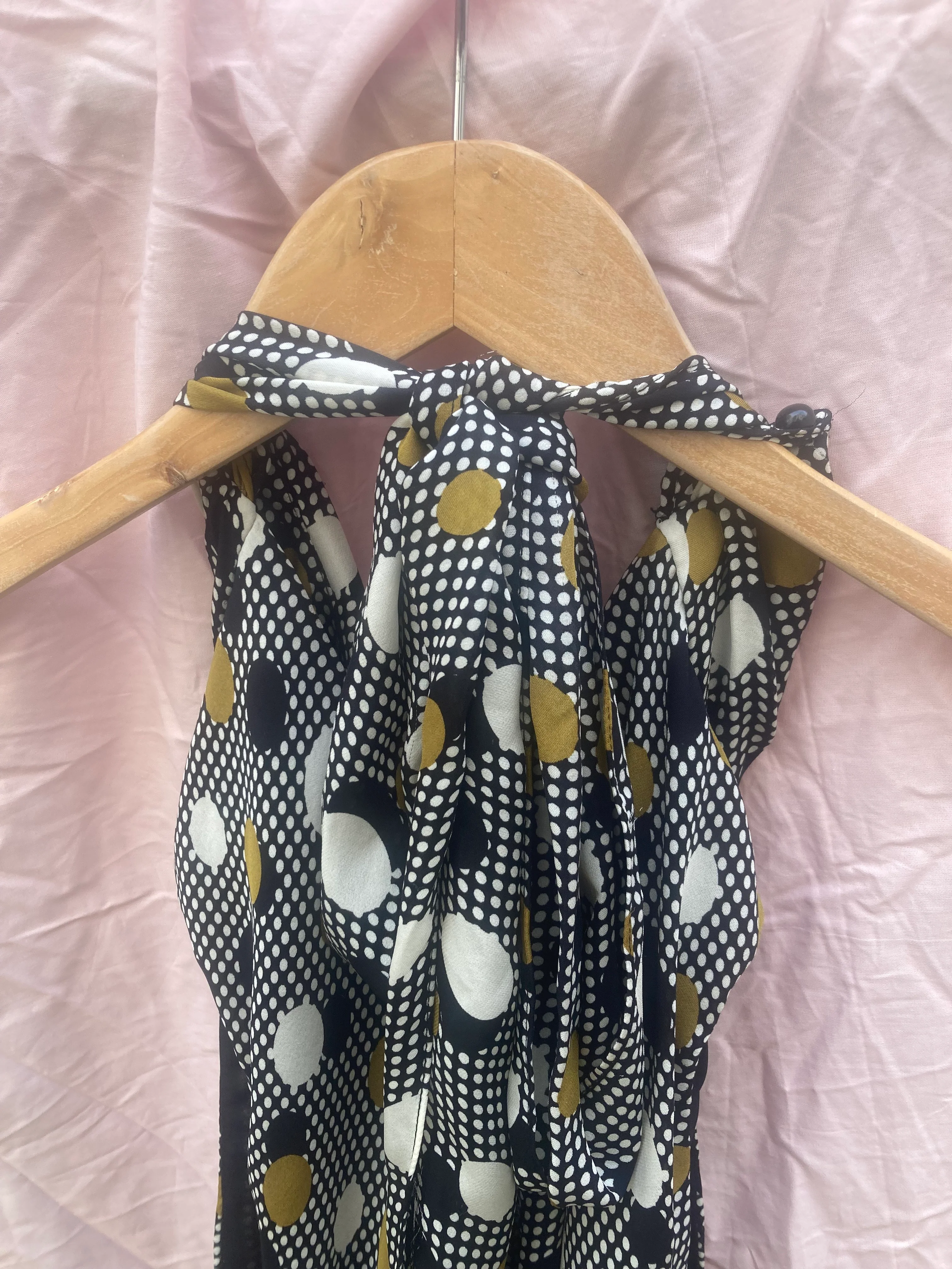 Milly of New York Polka Dot Tie Neck Blouse - Image 6