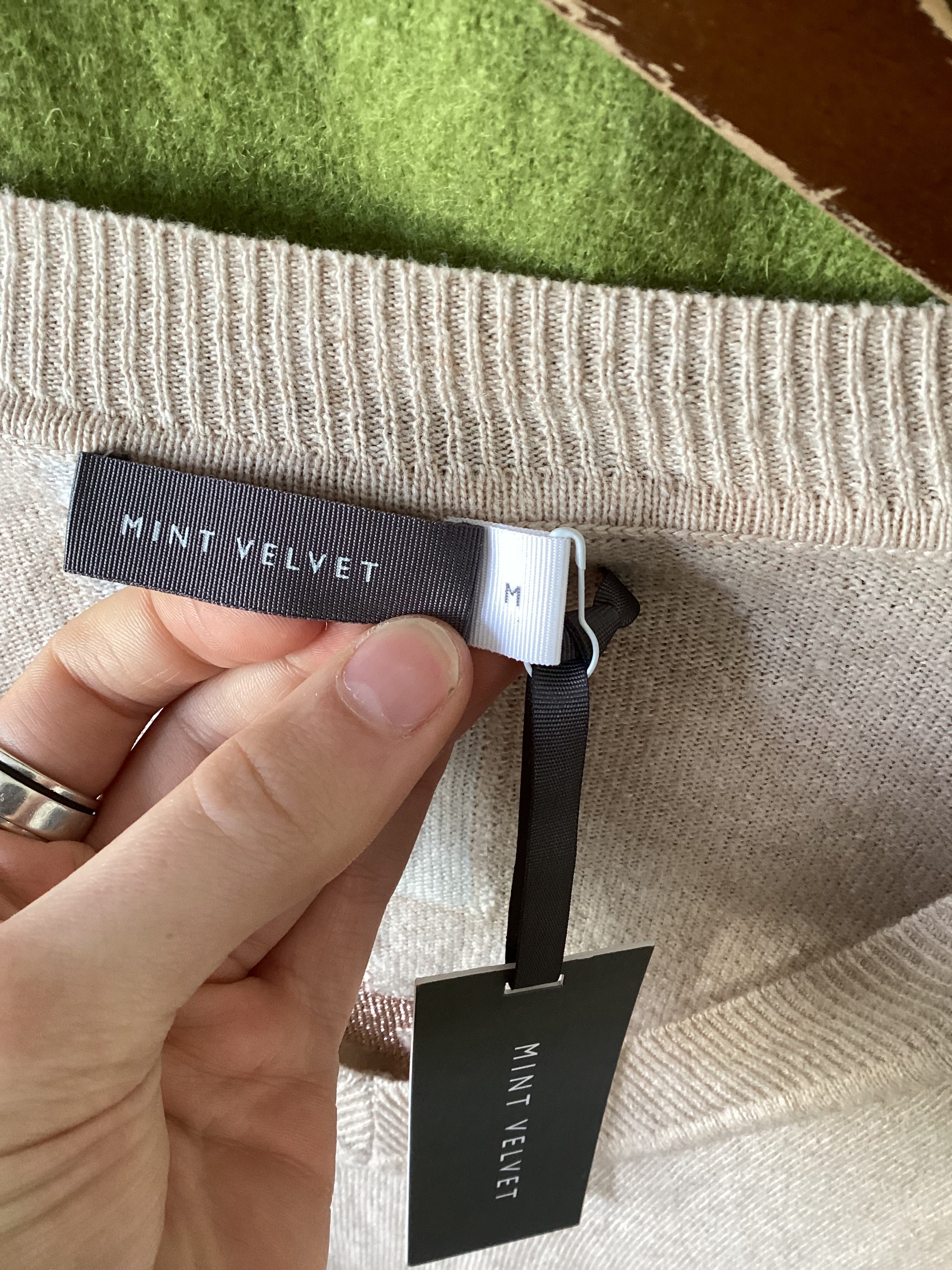 Mint Velvet Beige Tunic Knit Size M - Image 4