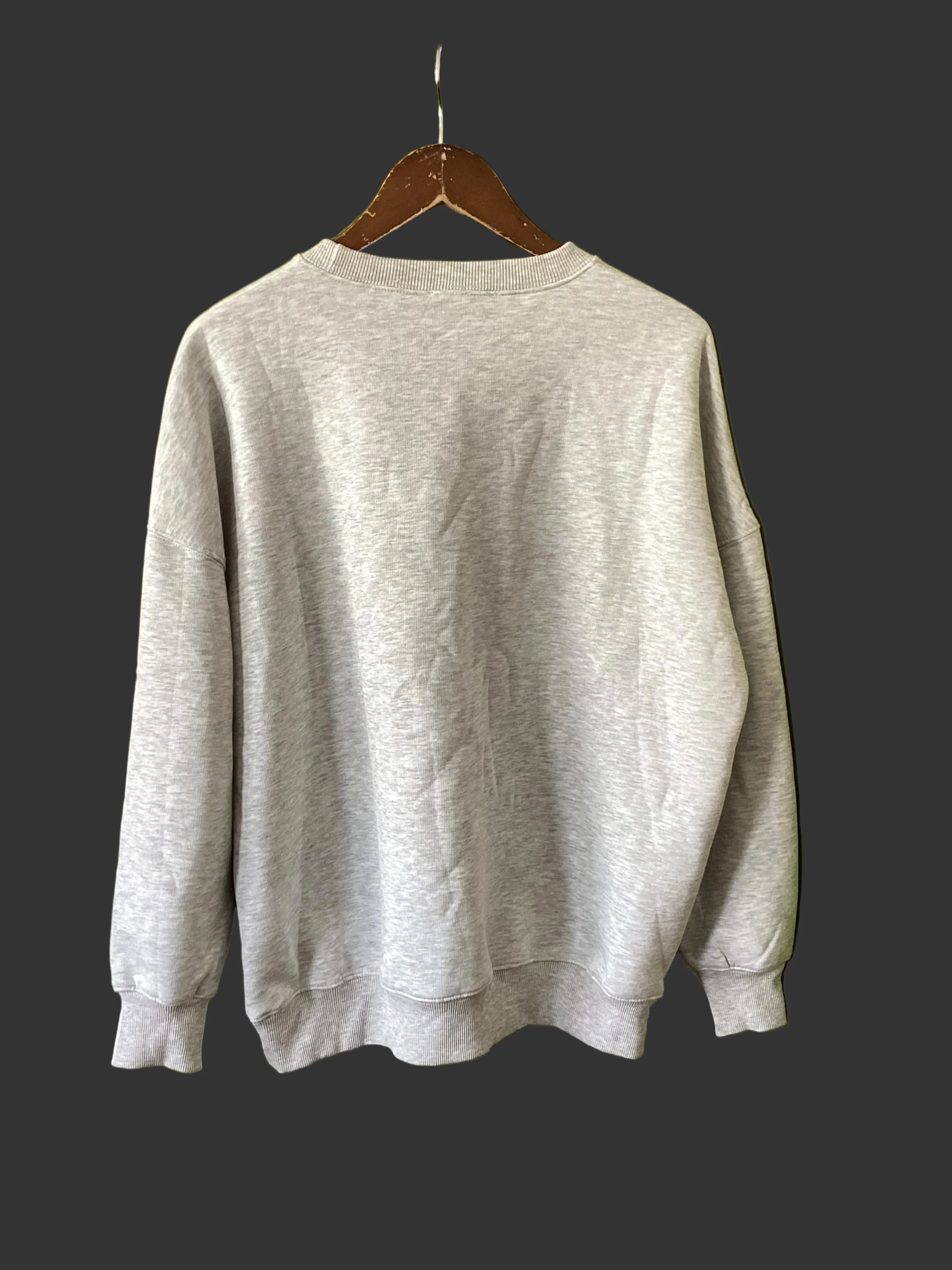 Mint Velvet Grey Heart Sweatshirt Size L - Image 5