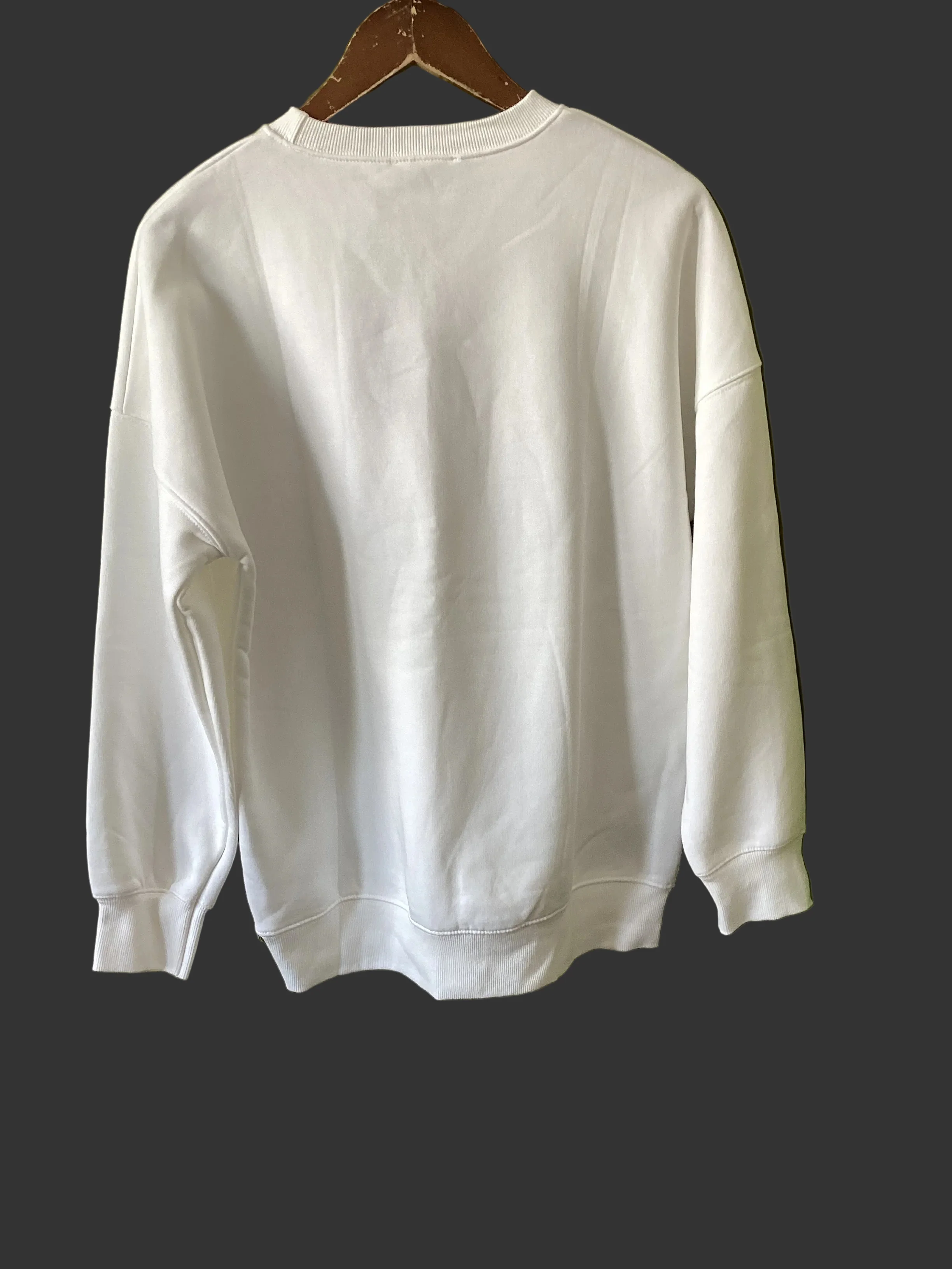 Mint Velvet White Star Sweatshirt Size M - Image 5