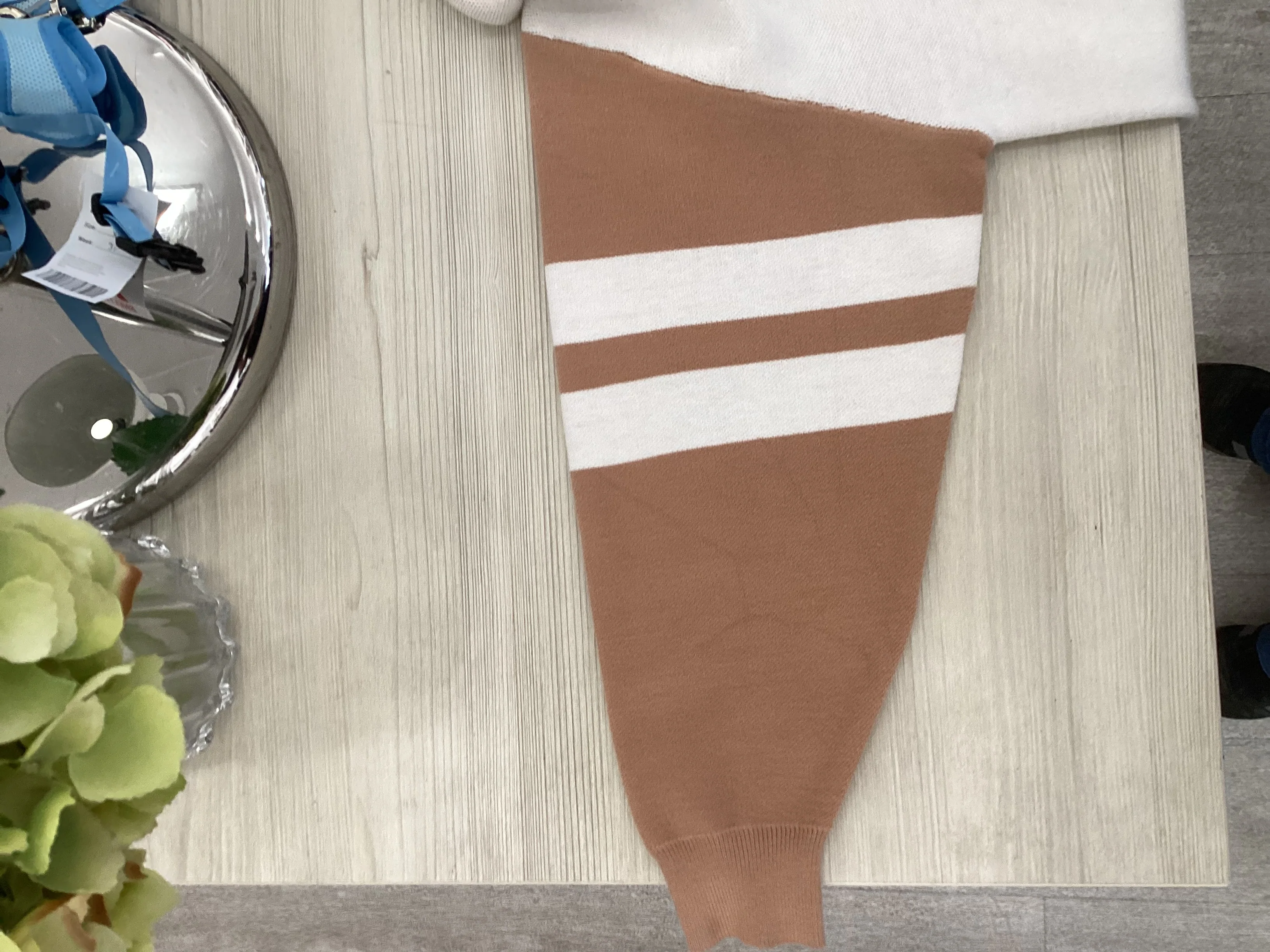Moewy Cream and Beige Sweater, One size - Image 3