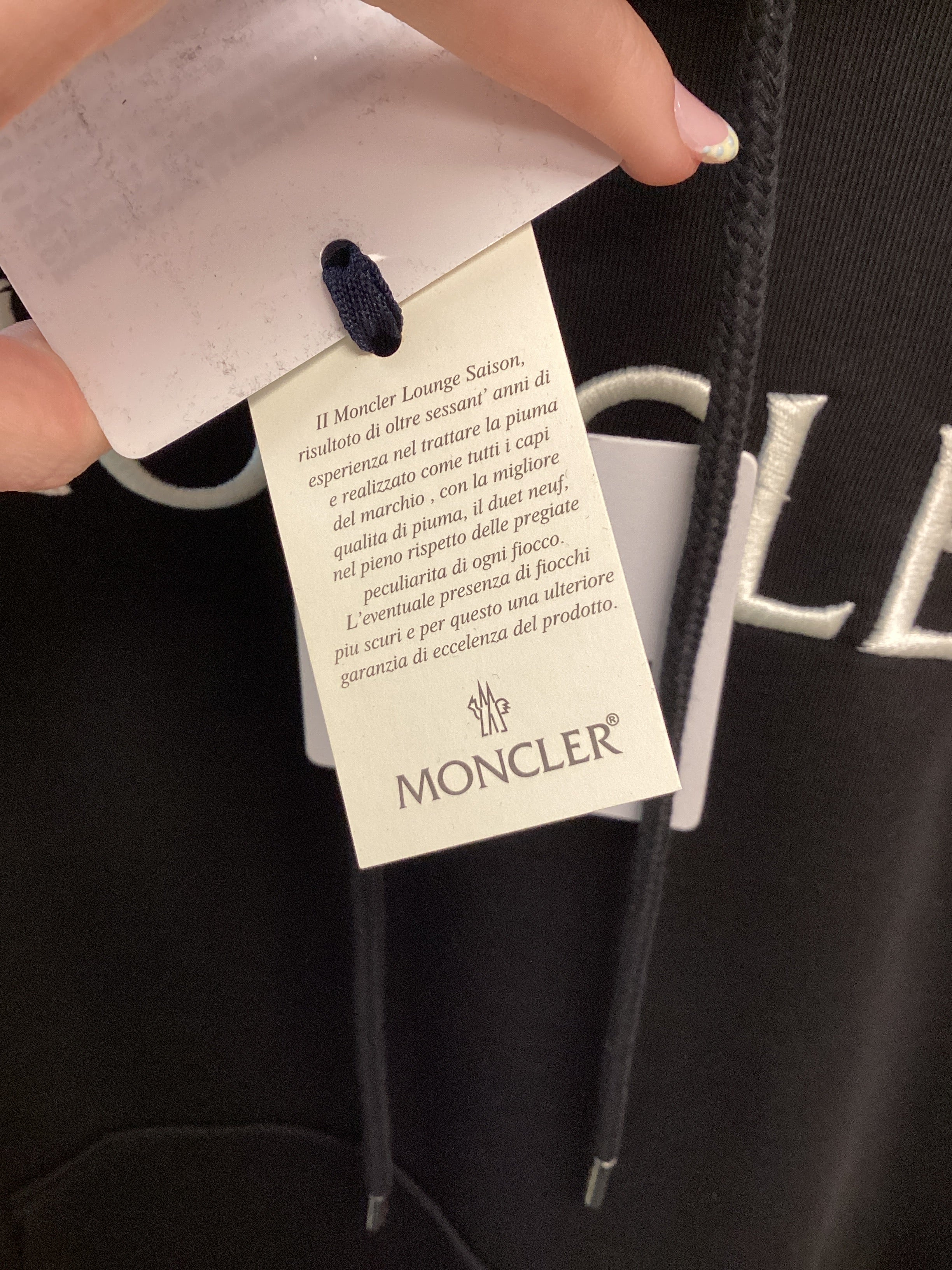 BNWT Moncler Black Hoodie - Image 5