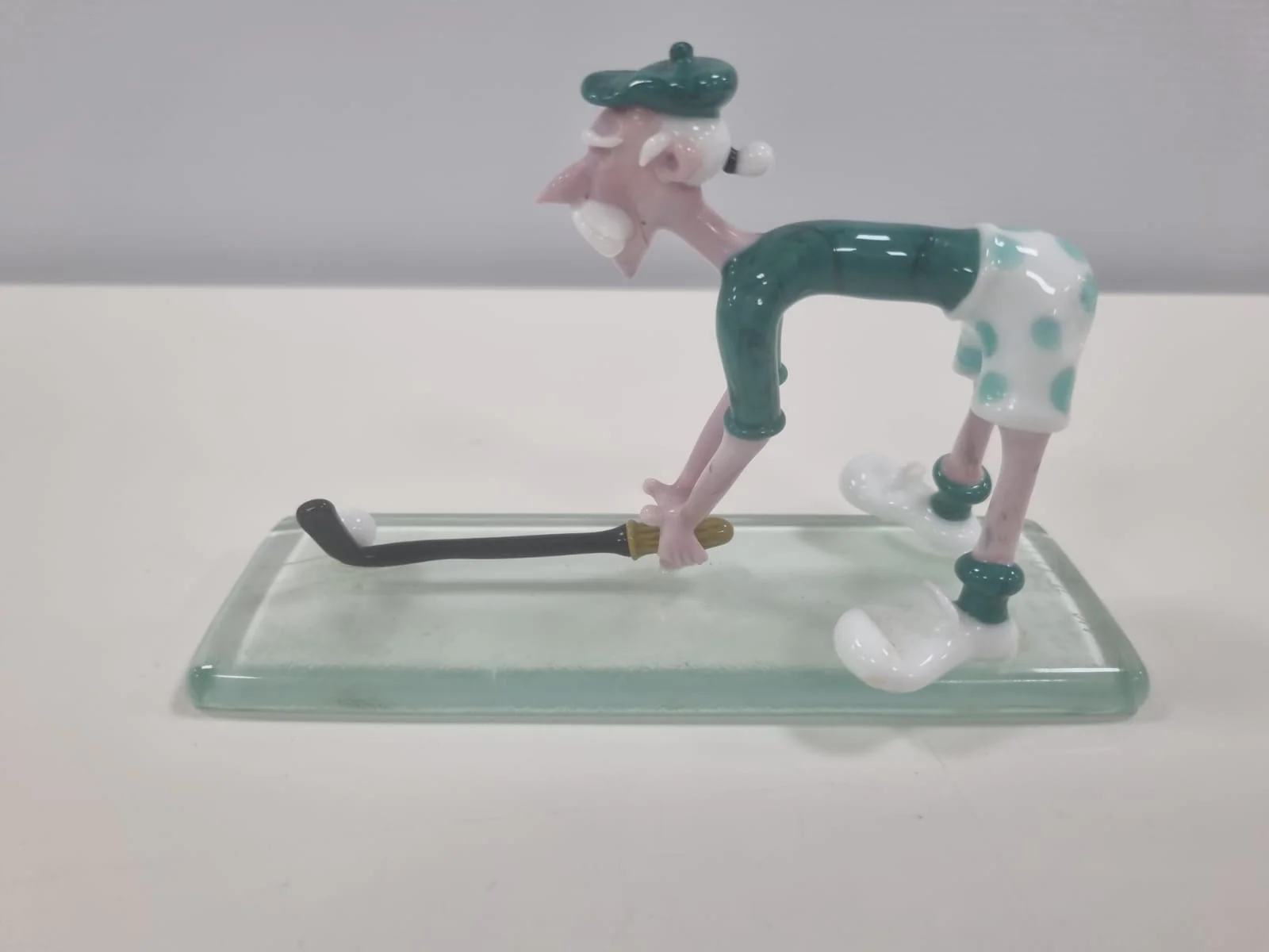 Murano Glass Golfer Handmade Figurine - Image 4