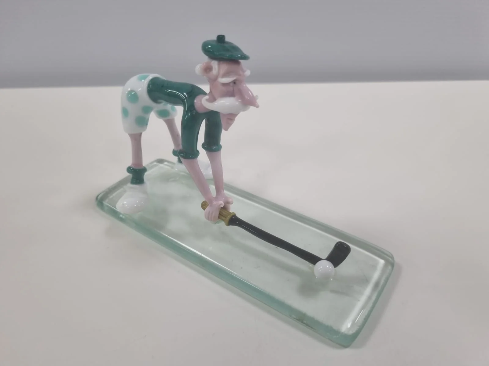 Murano Glass Golfer Handmade Figurine - Image 6