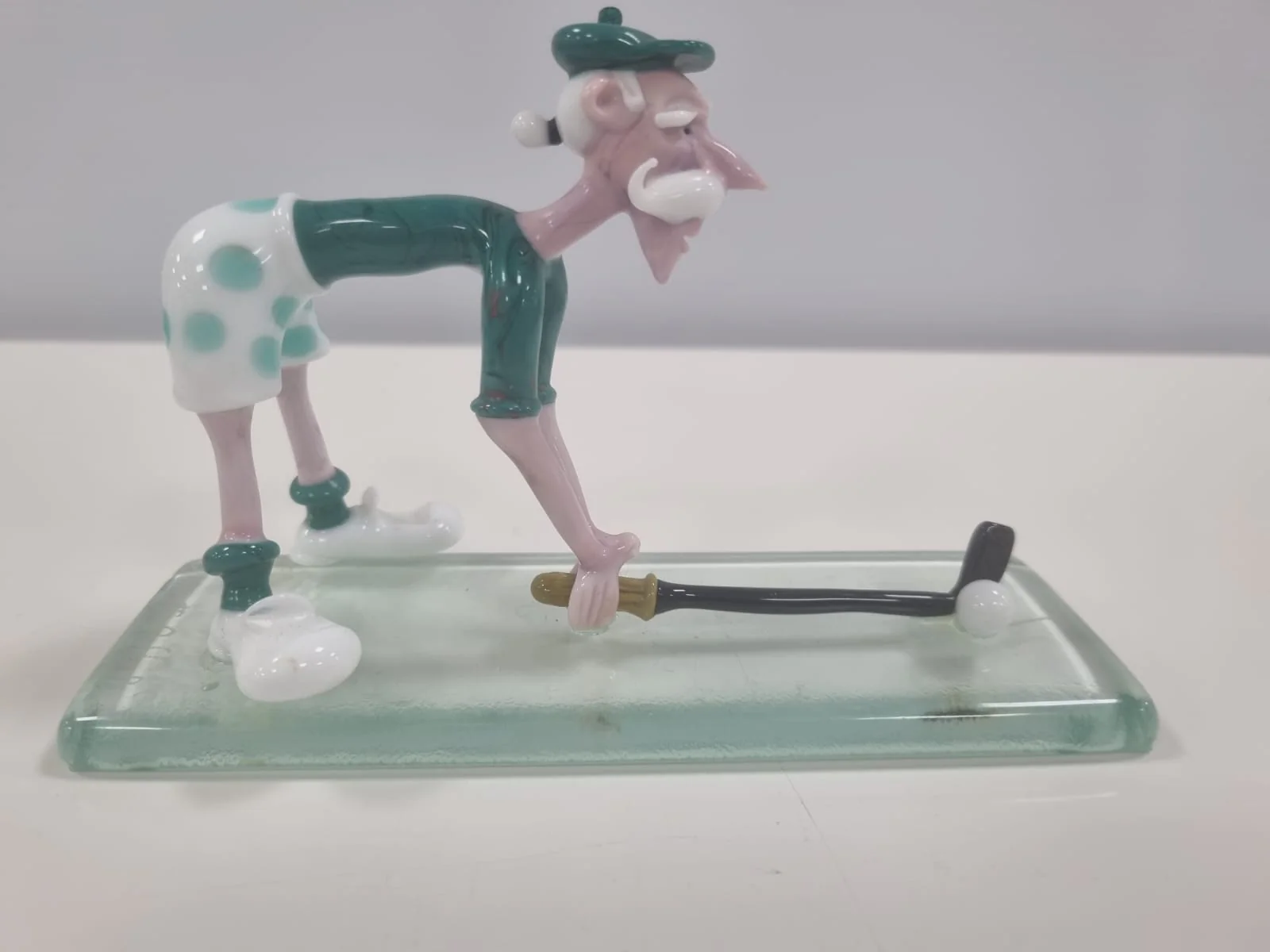 Murano Glass Golfer Handmade Figurine - Image 8