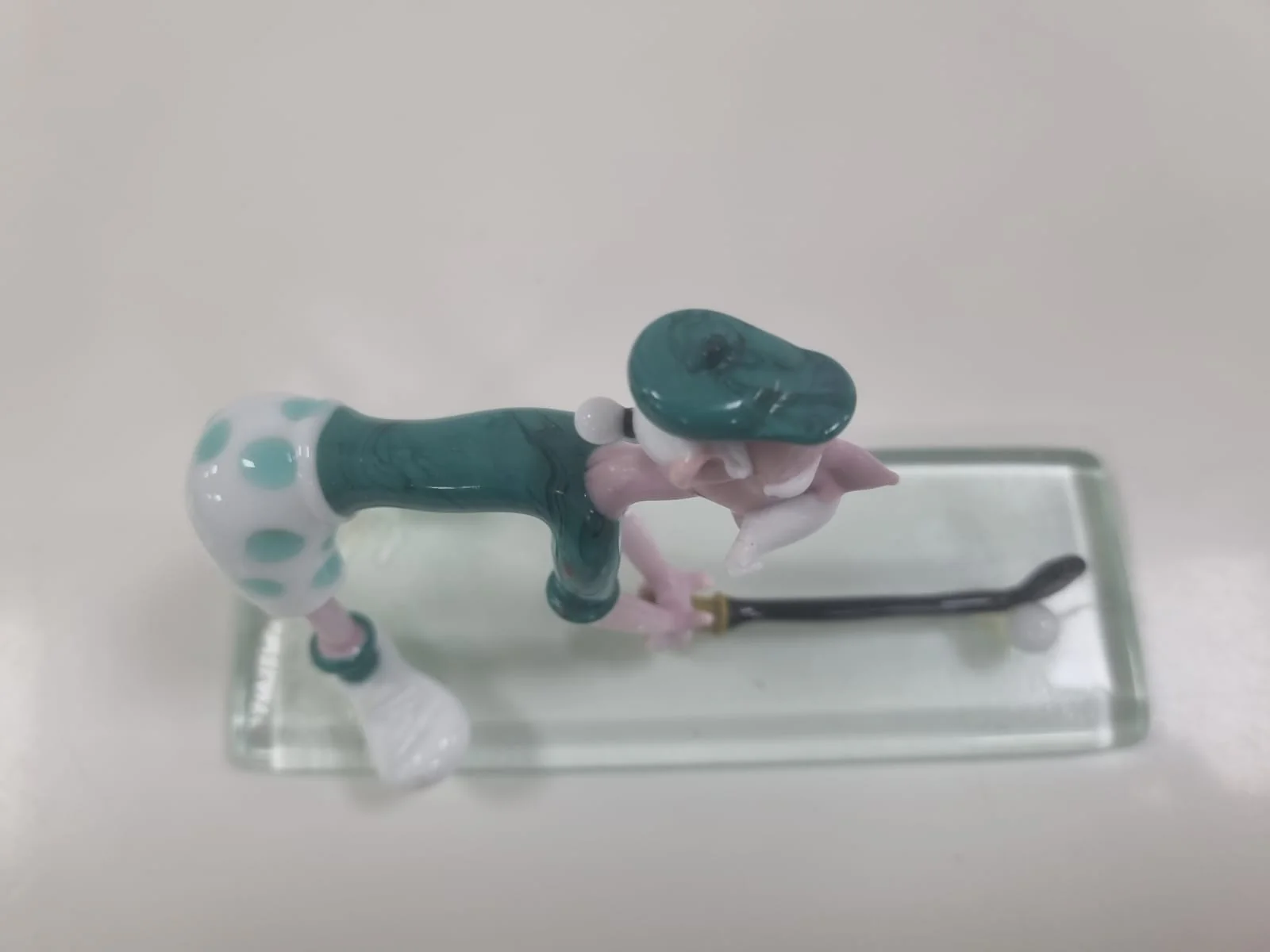 Murano Glass Golfer Handmade Figurine - Image 9
