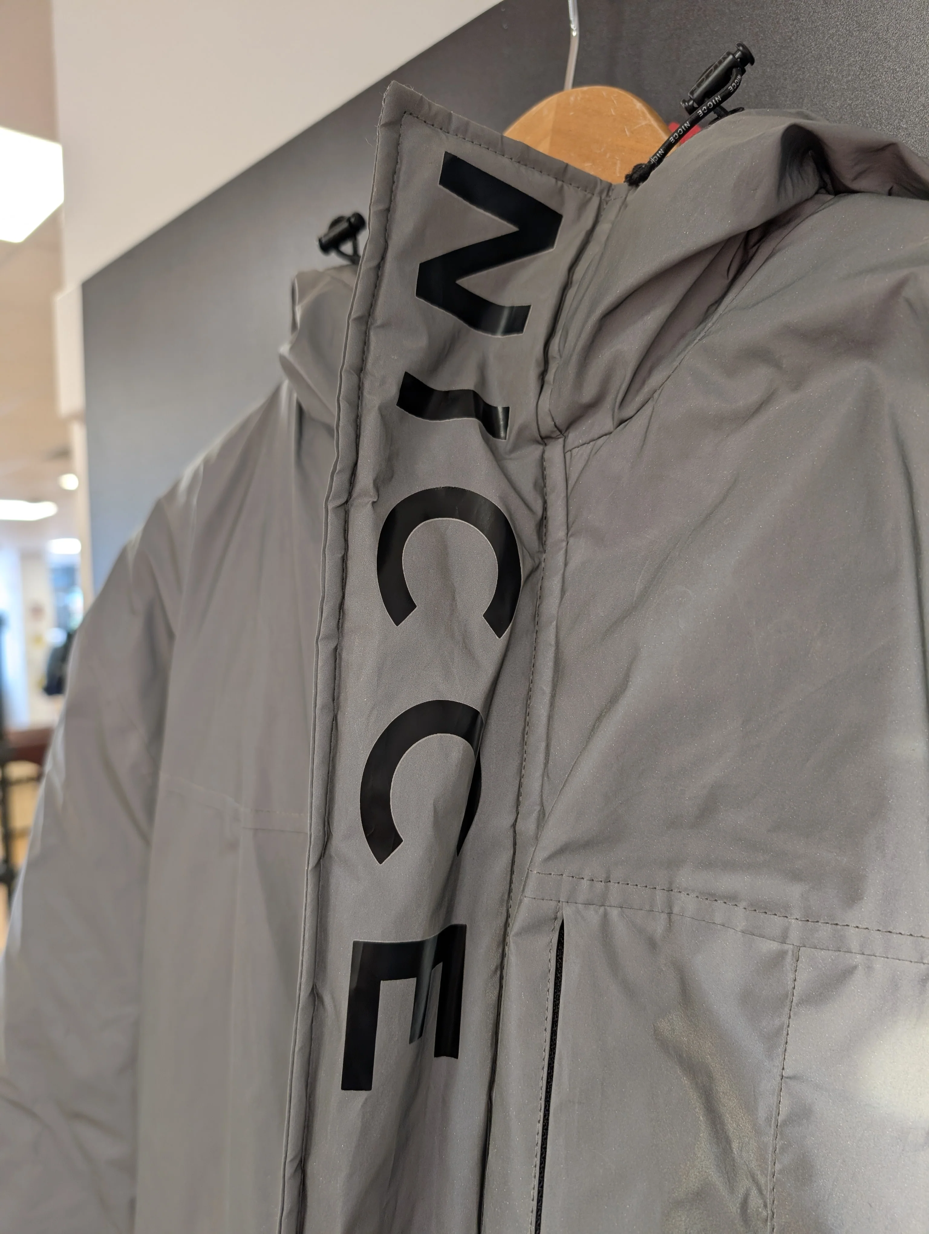 NICCE Reflecta White/Grey Parka Jacket Size M - Image 3