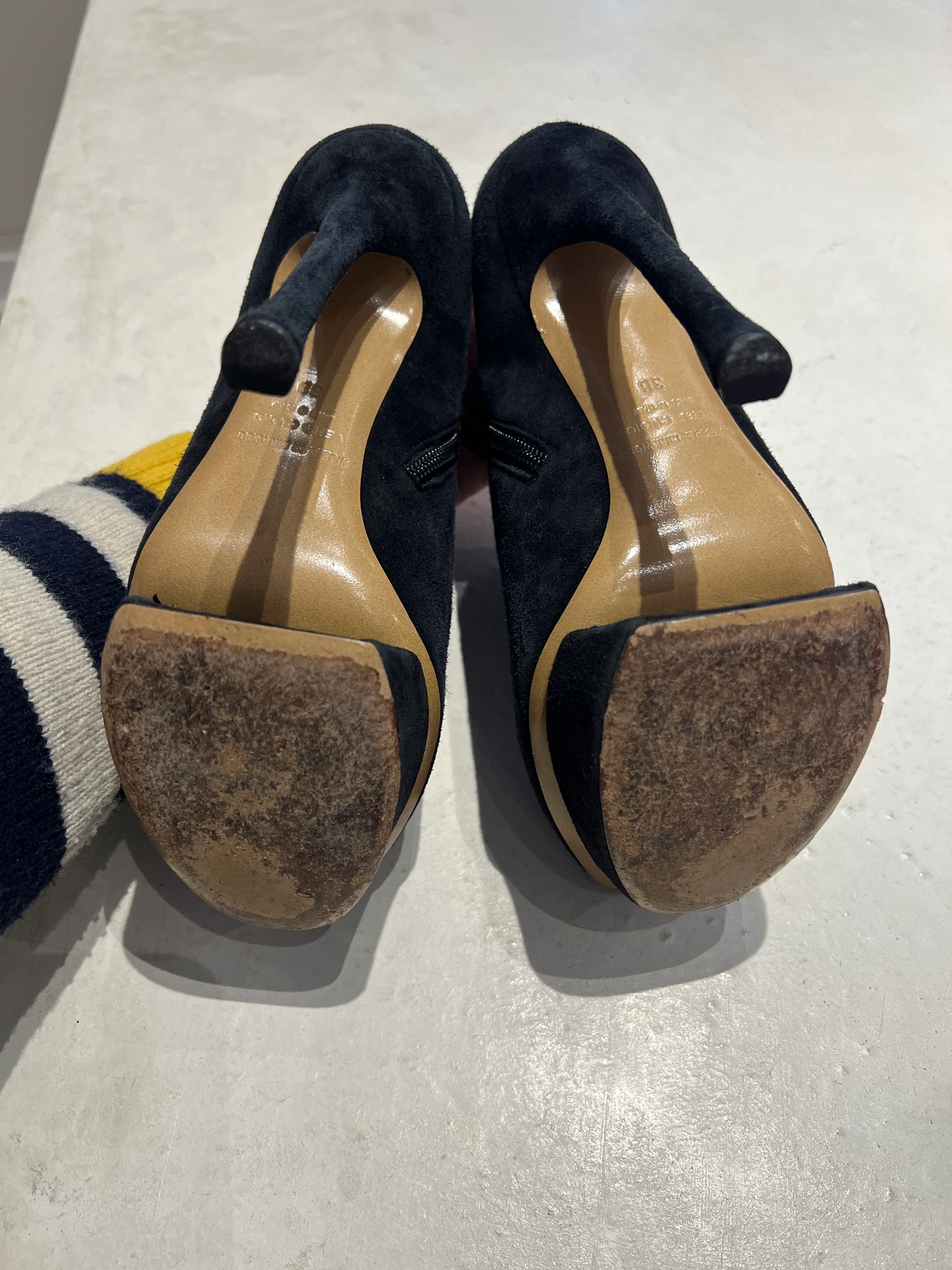 Nicholas Kirkwood Black Platform Ankle Boots Size 5 - Image 4