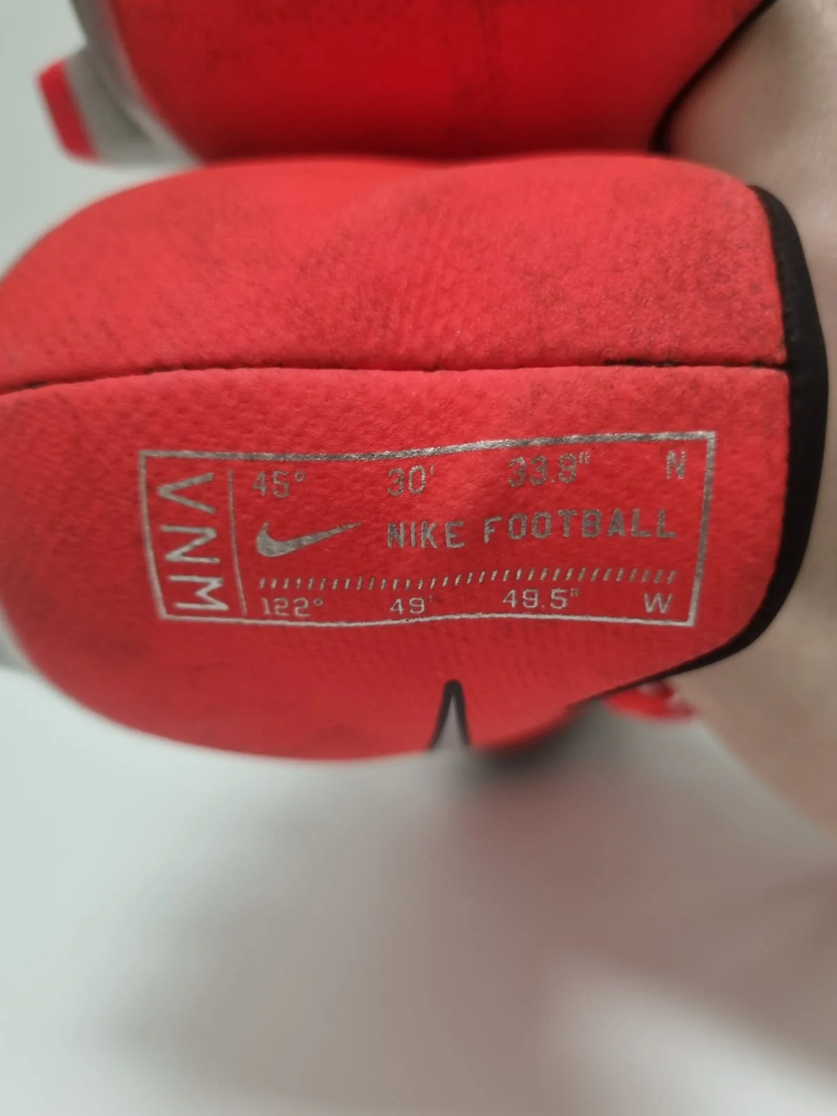 Nike Football Trainers Uk Size 8 Black/Red - Image 6