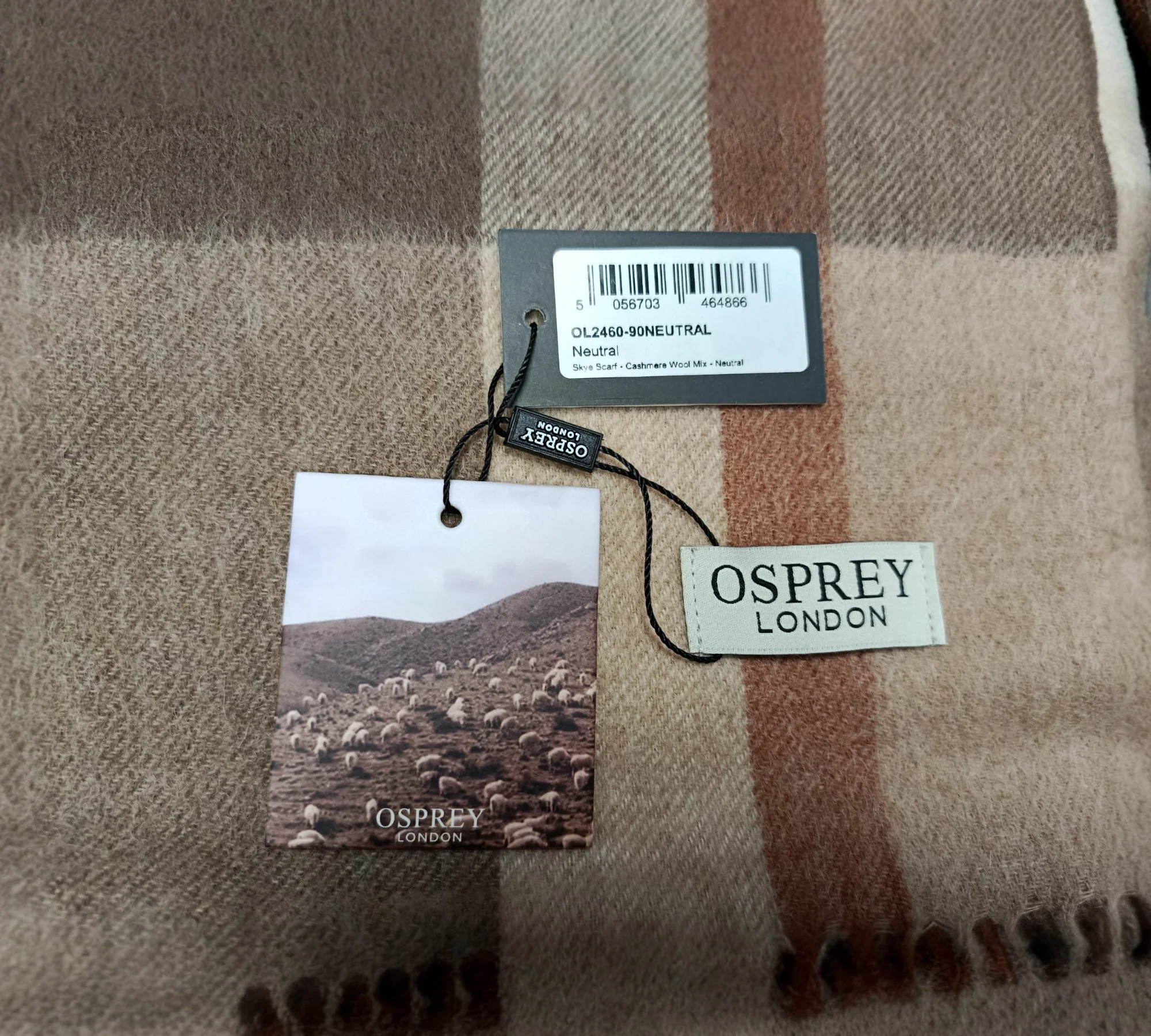 Osprey London Cashmere Blend Scarf - Image 3