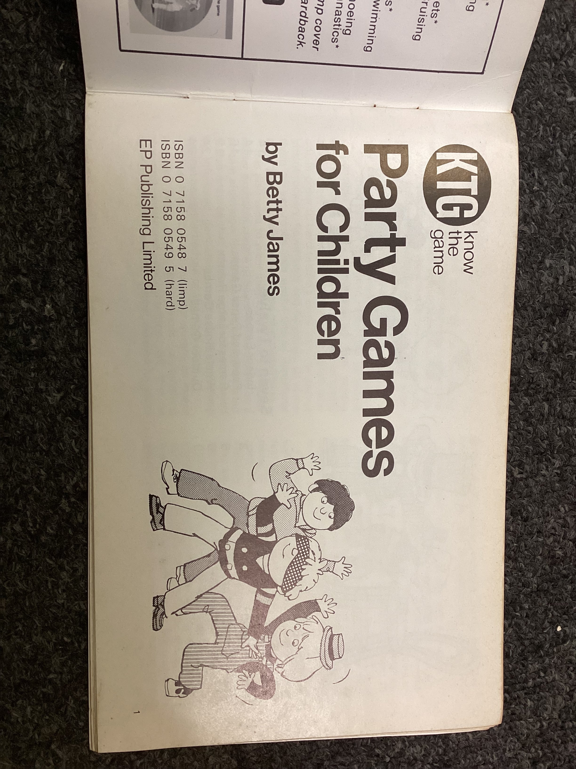 Party Games for Children (KTG) by Betty James – 1979 Vintage Booklet - Image 2