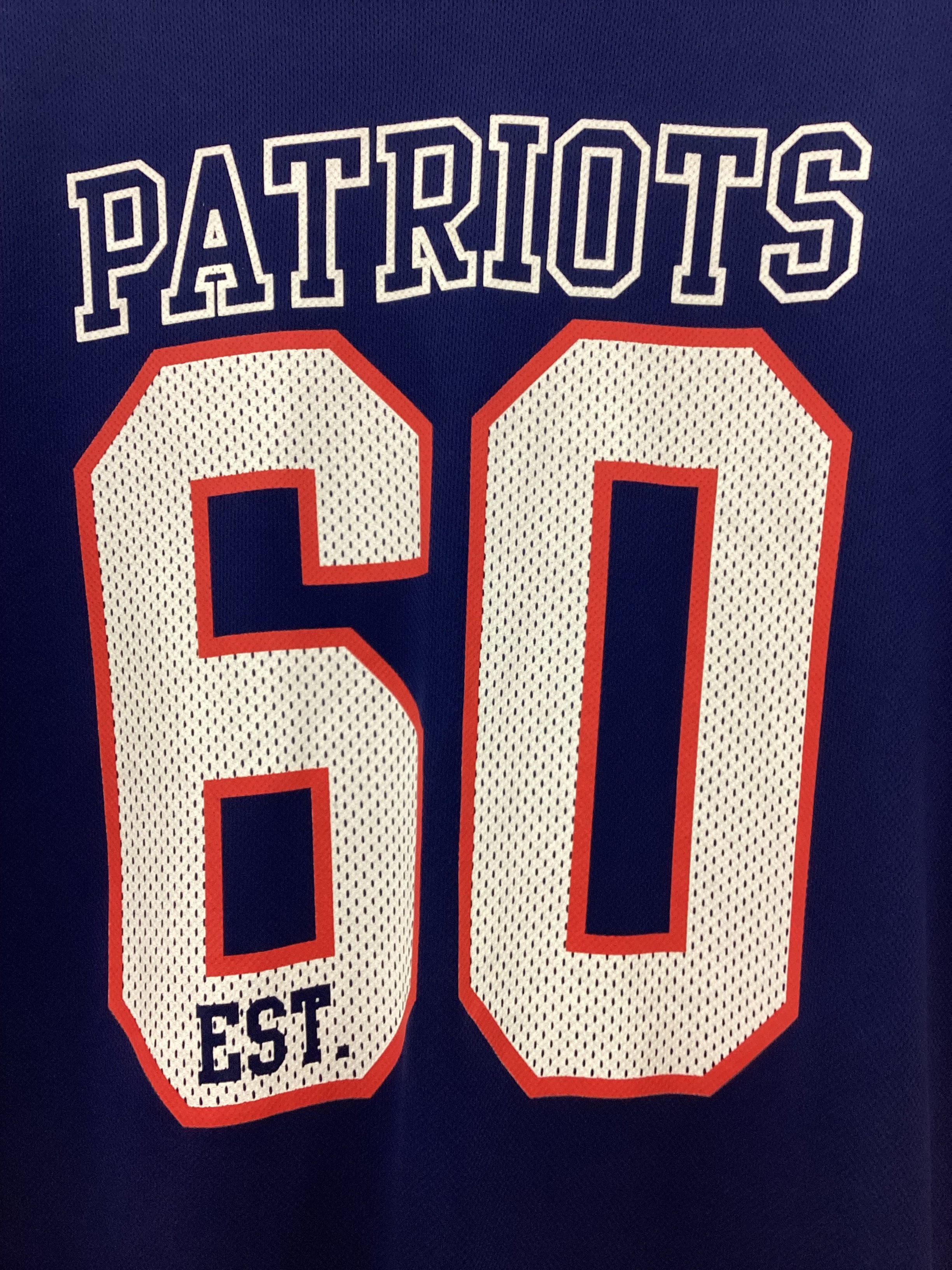 Patriots Est 60 NFL Team Apparel XL Jersey Shirt - Image 4