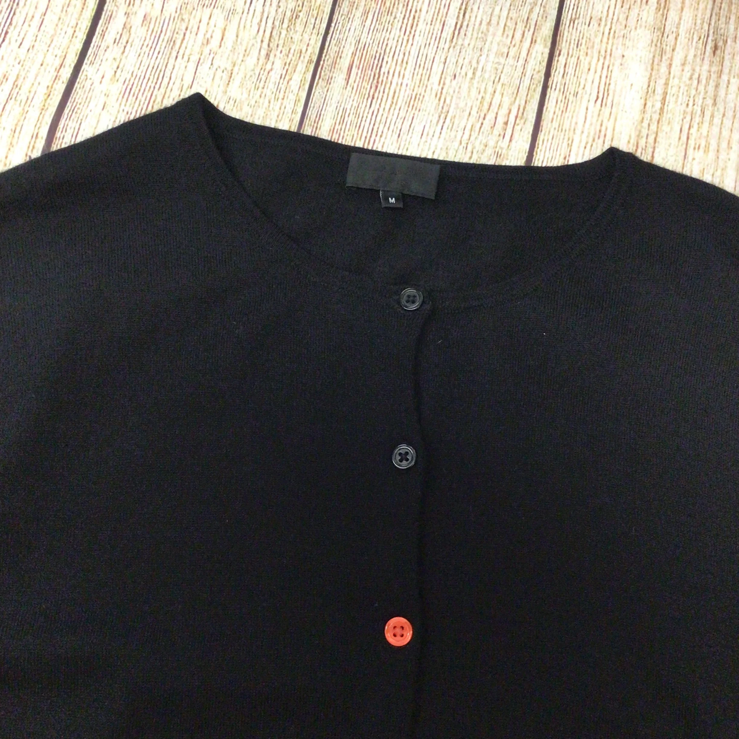 Paul Smith Black Label Black First Class 100% Merino Wool Cardigan Size M - Image 3