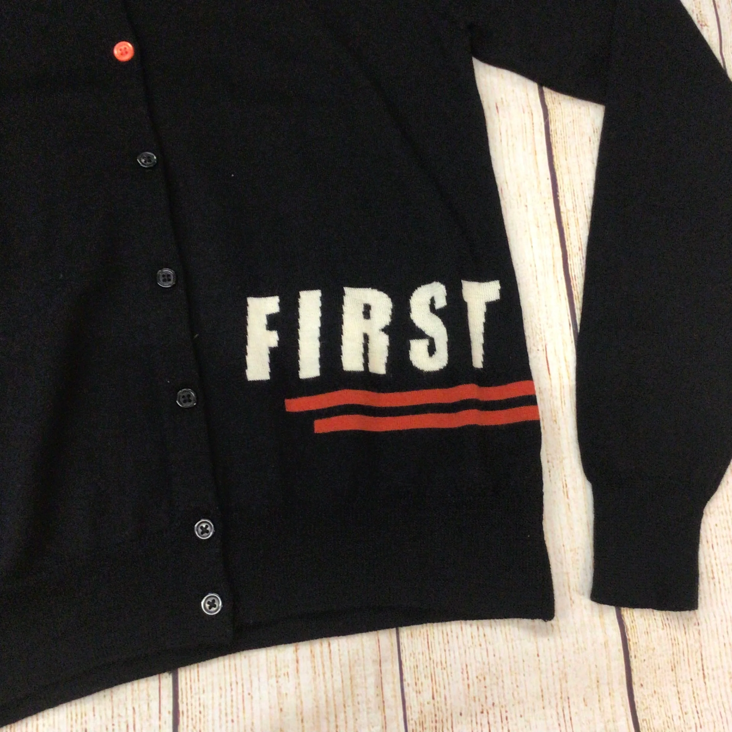 Paul Smith Black Label Black First Class 100% Merino Wool Cardigan Size M - Image 4