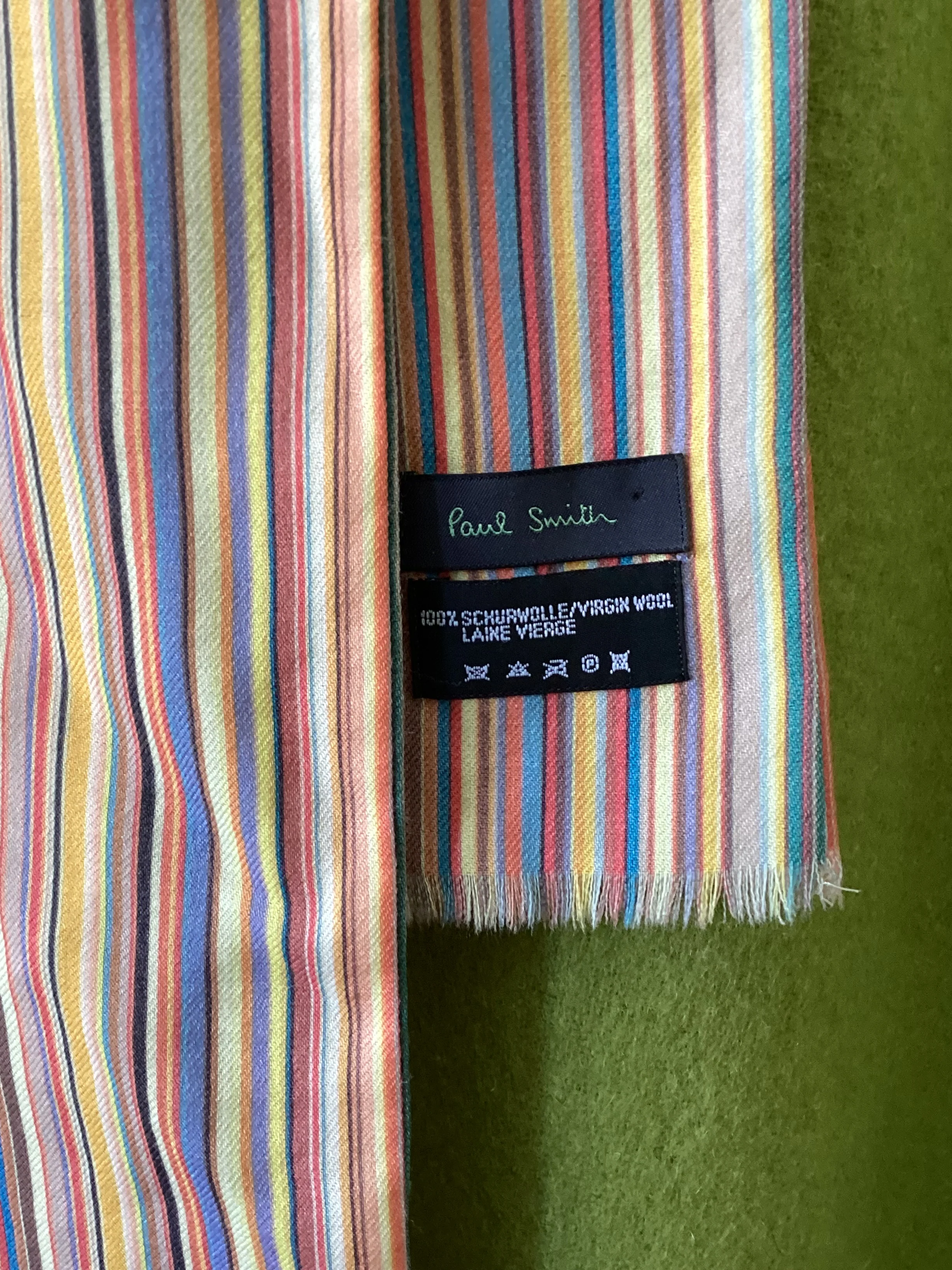 Paul Smith Multicoloured Signature Stripe Scarf - Image 2
