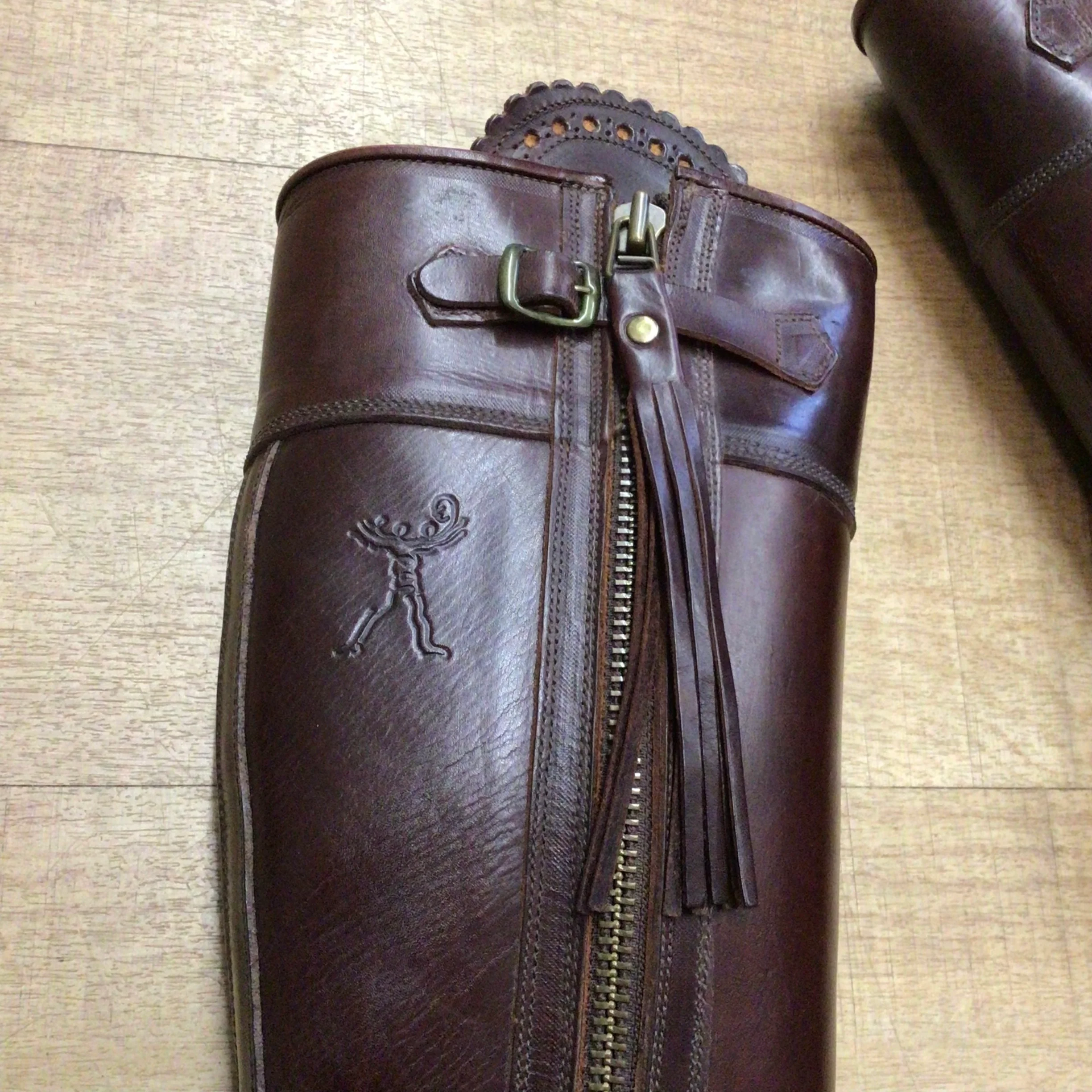 Penelope Chilvers Long Tassel Conker Brown Boots Size EU 41 - Image 4