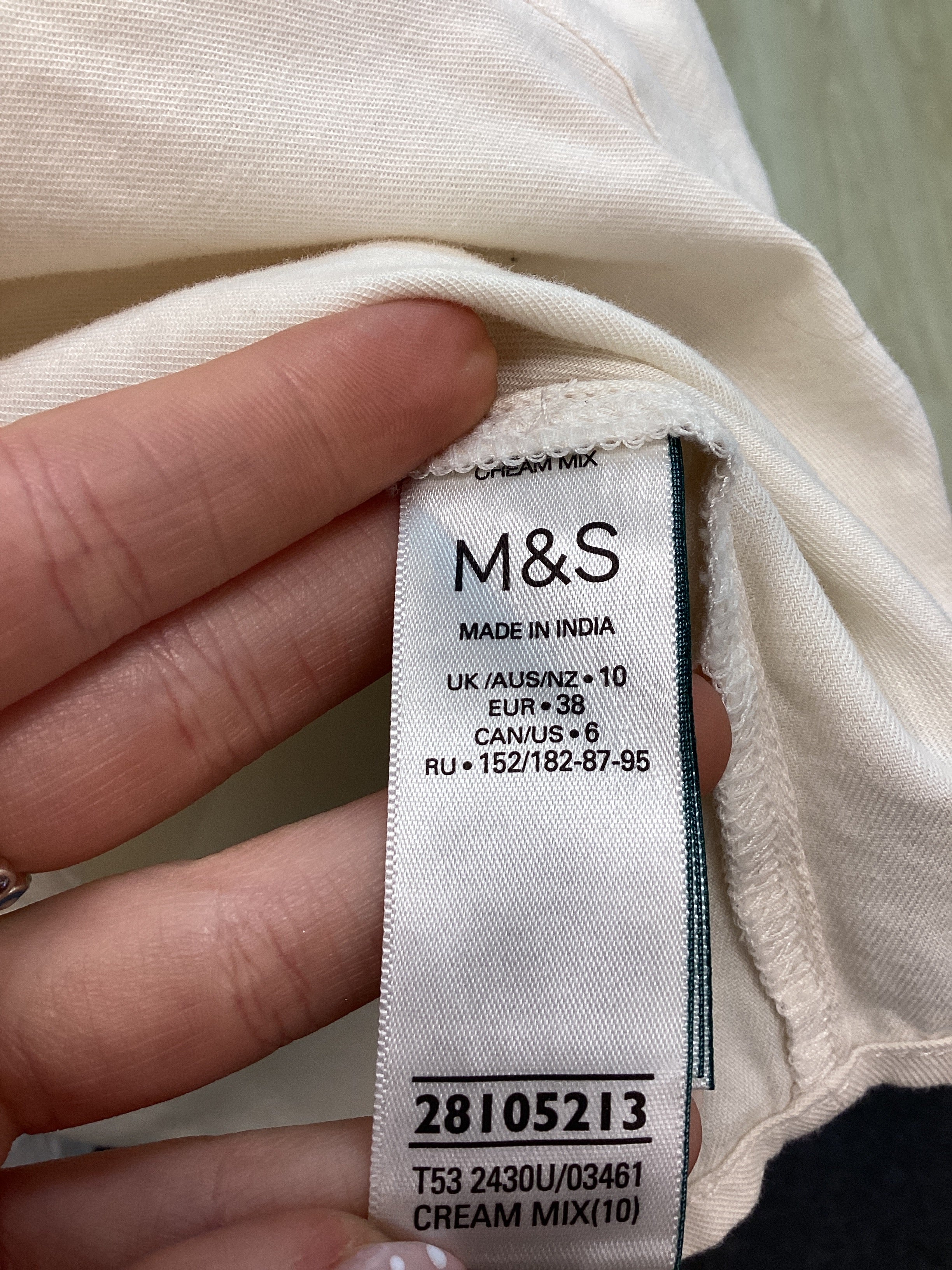 BNWT Per Una from M&S Women’s 100% Cotton Shirt - Cream with blue and pink flowers, Size UK10 - Image 10