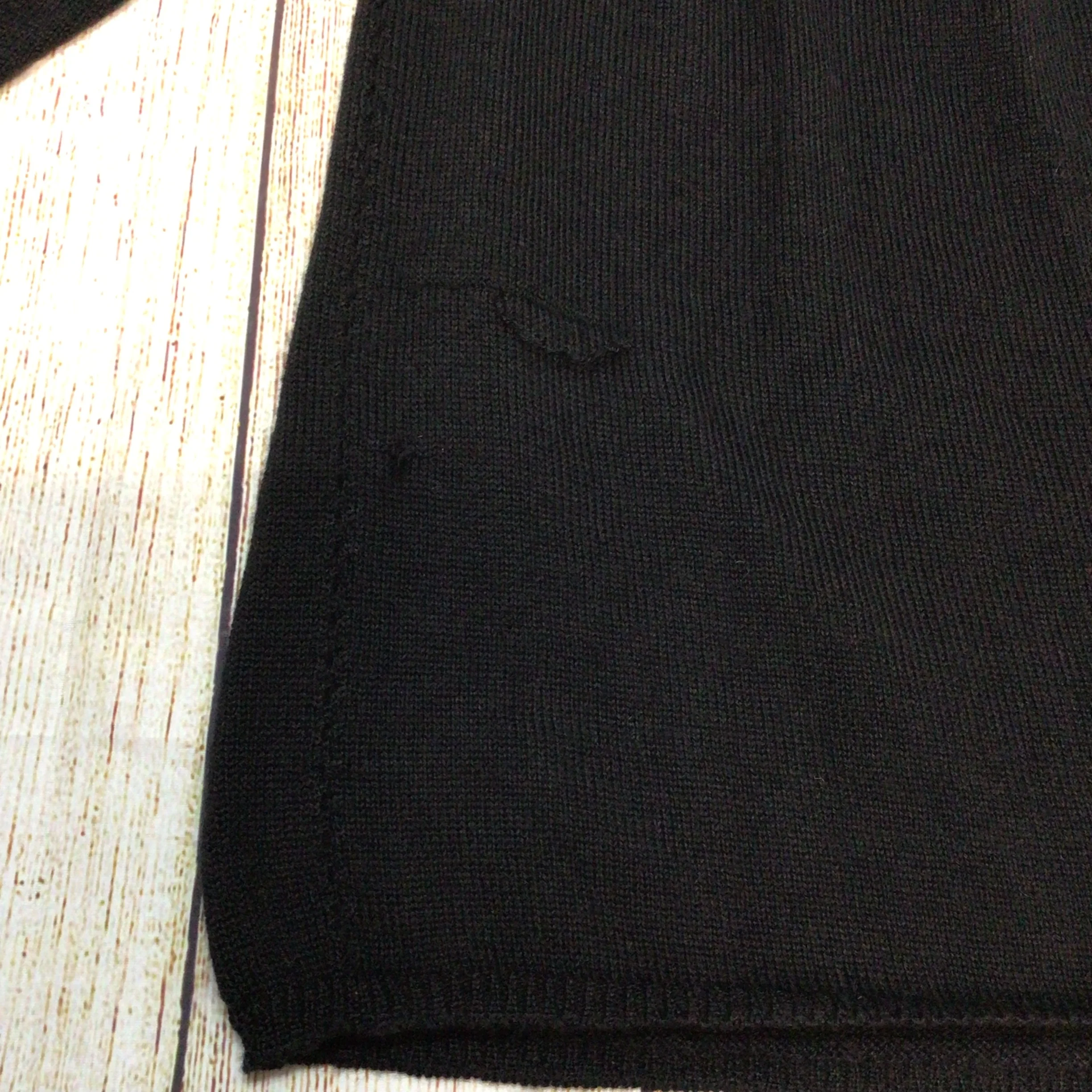 Peruvian Connection Black 100% Royal Alpaca Jumper Size M - Image 4
