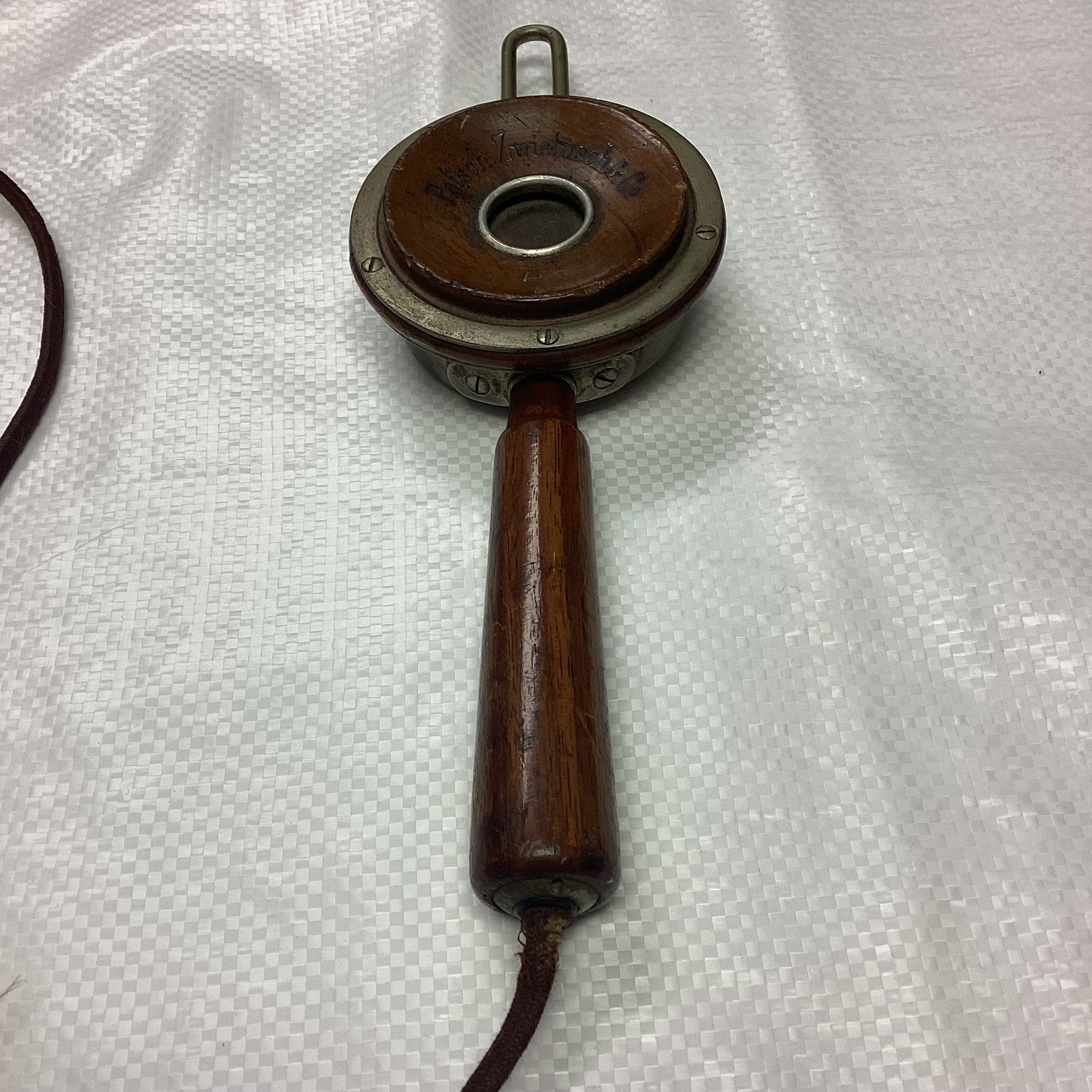Petsch, Zwietusch & Co. German Brown Antique Telephone Receiver - Image 4
