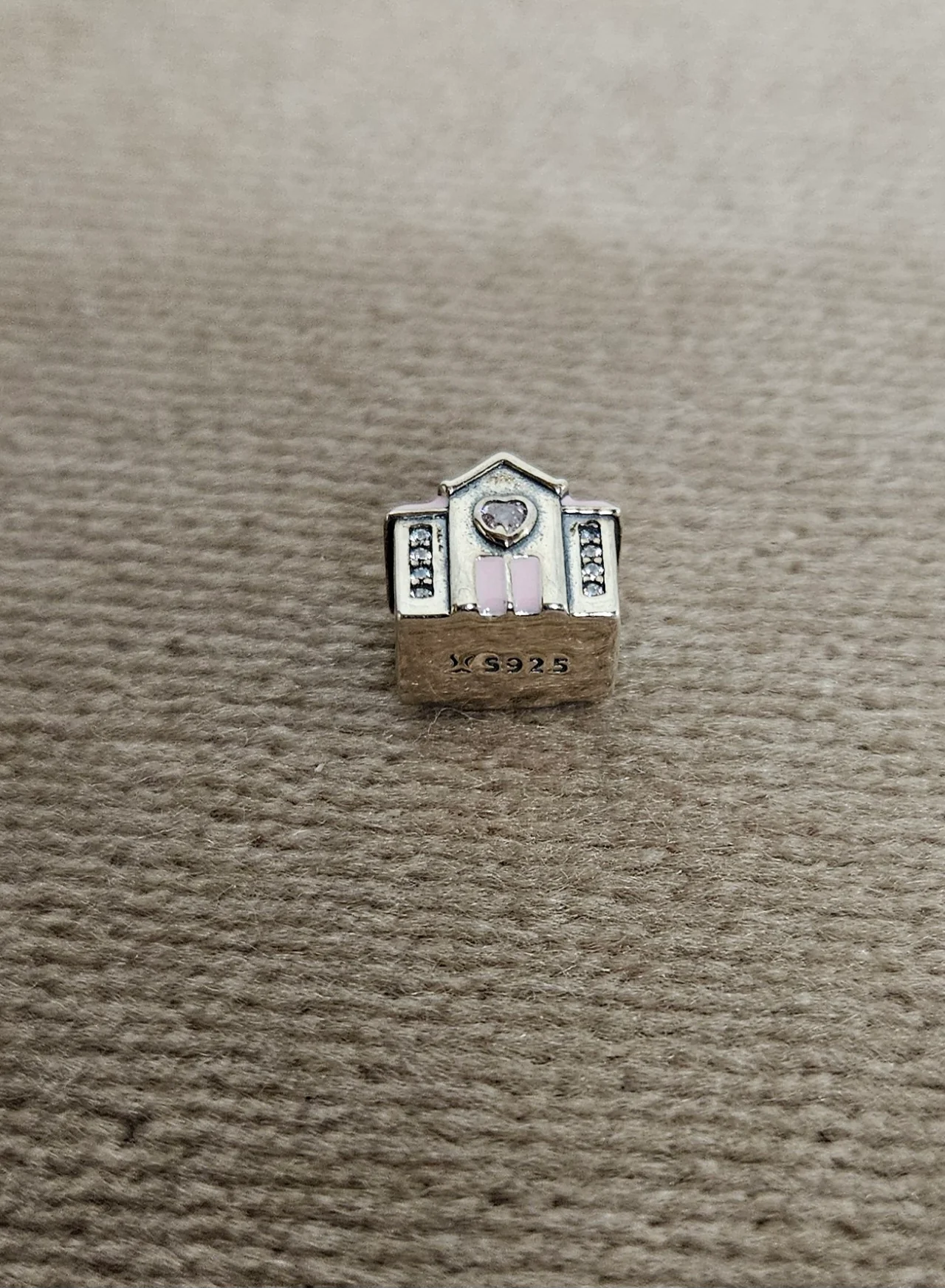 Pink Church Chappell Sterling Silver Charm - Image 5
