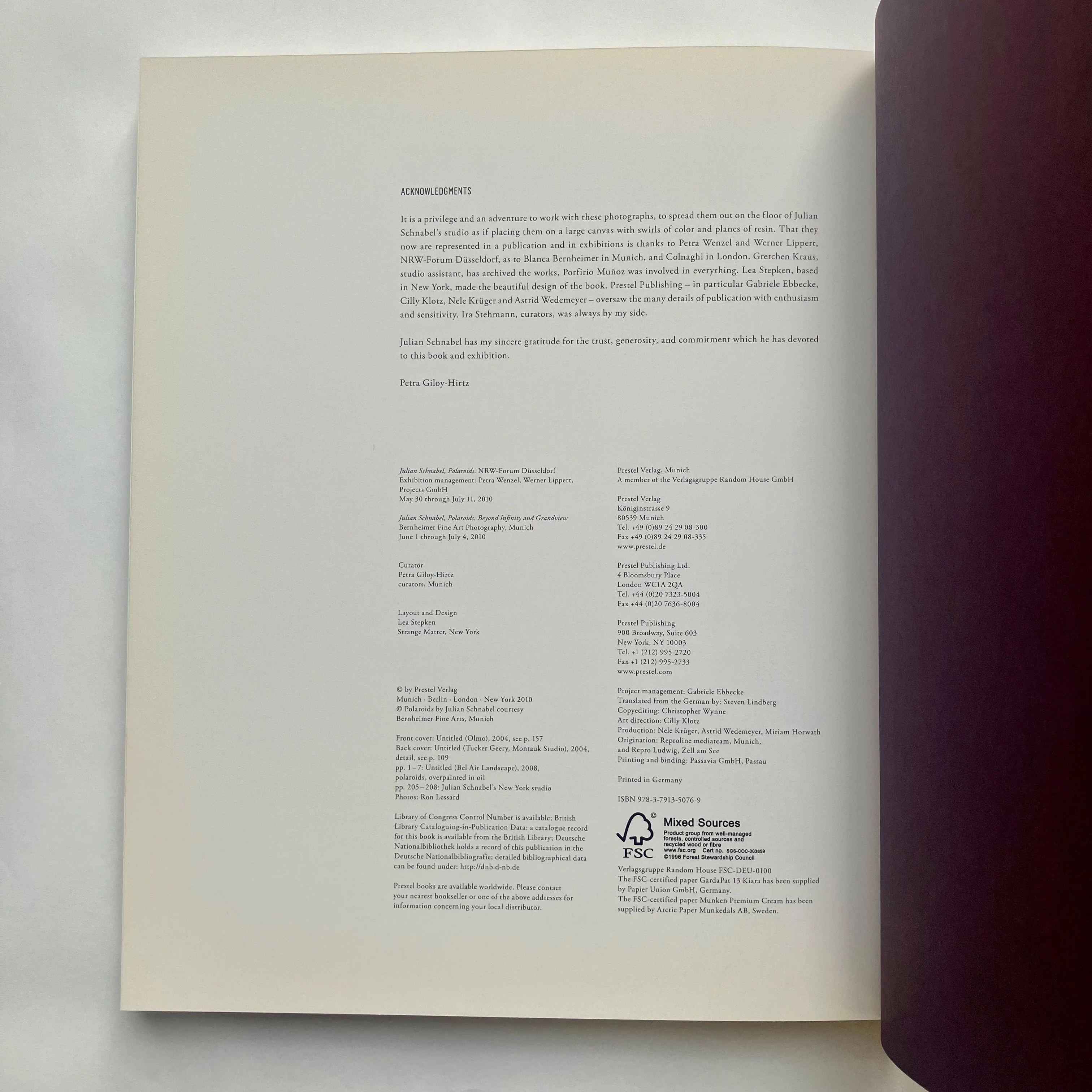 Julian Schnabel - Polaroids signed collectable hardback Photography book - Image 4