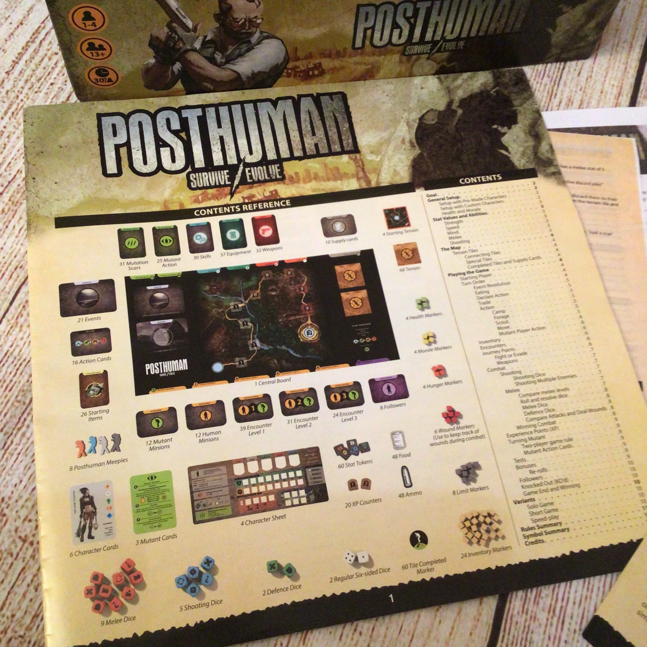 Posthuman (Survive/Evolve) Board Game w/Defiant Expansion - Image 8