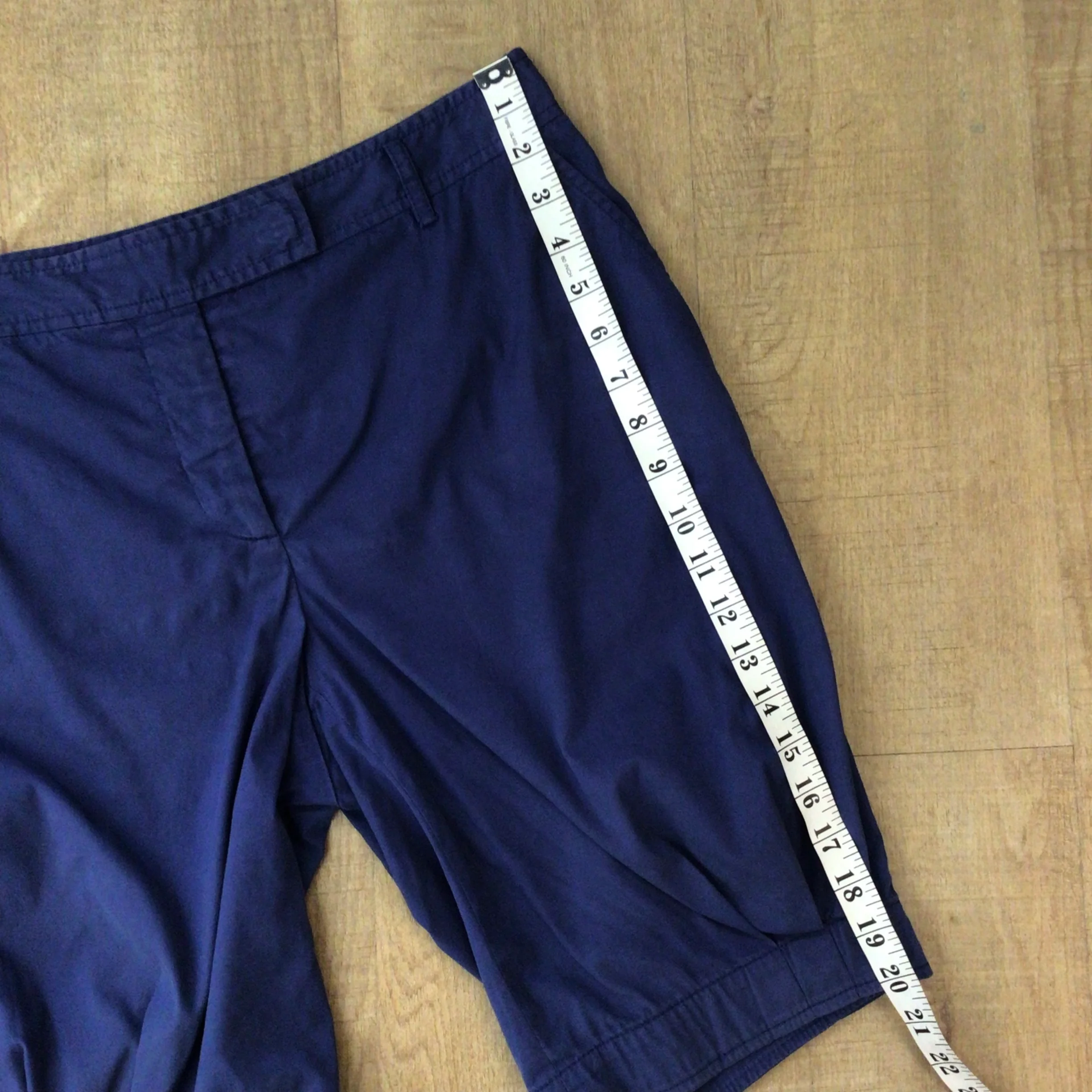 Prada Navy Blue Cotton Blend Shorts Size 44 (on label) - Image 14