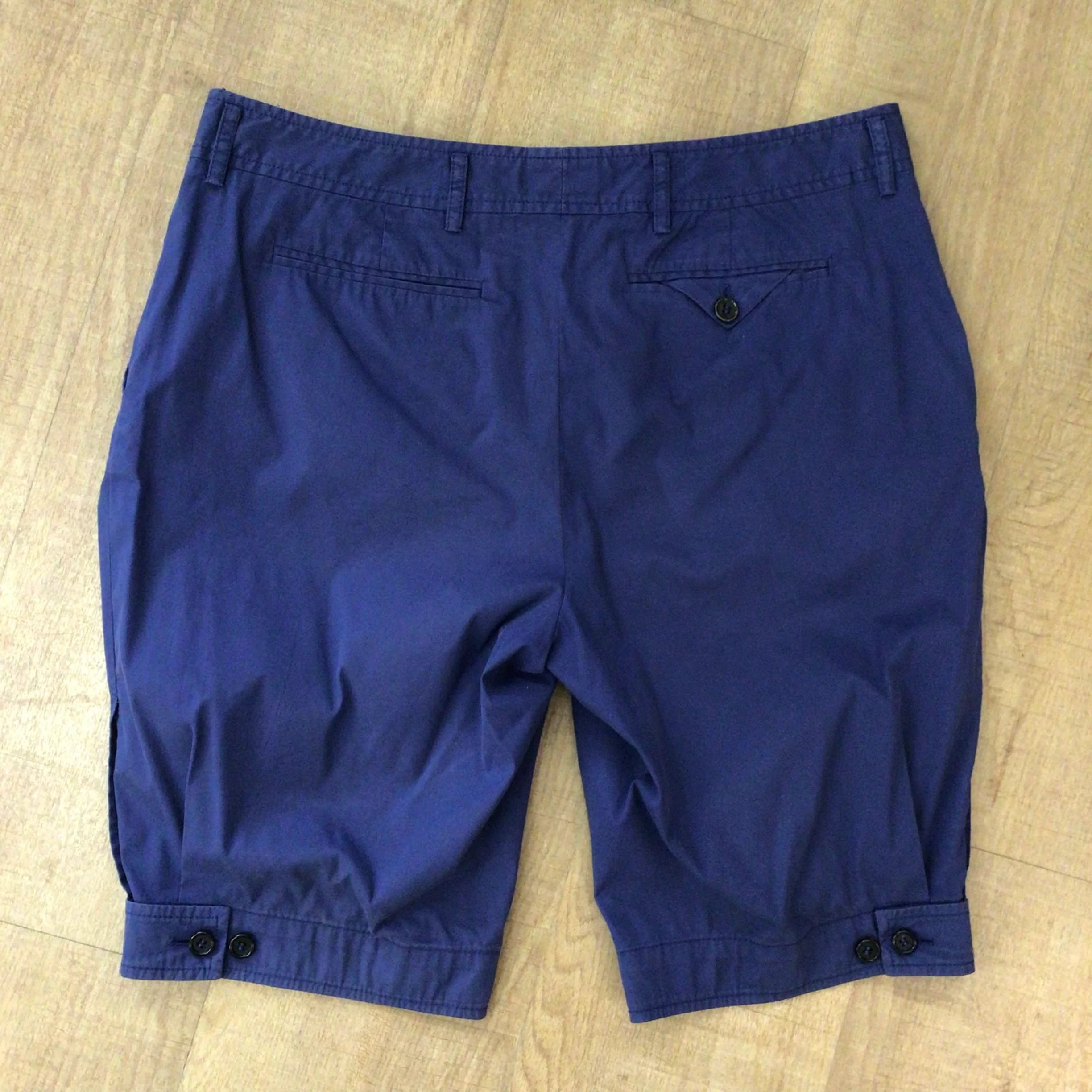 Prada Navy Blue Cotton Blend Shorts Size 44 (on label) - Image 7