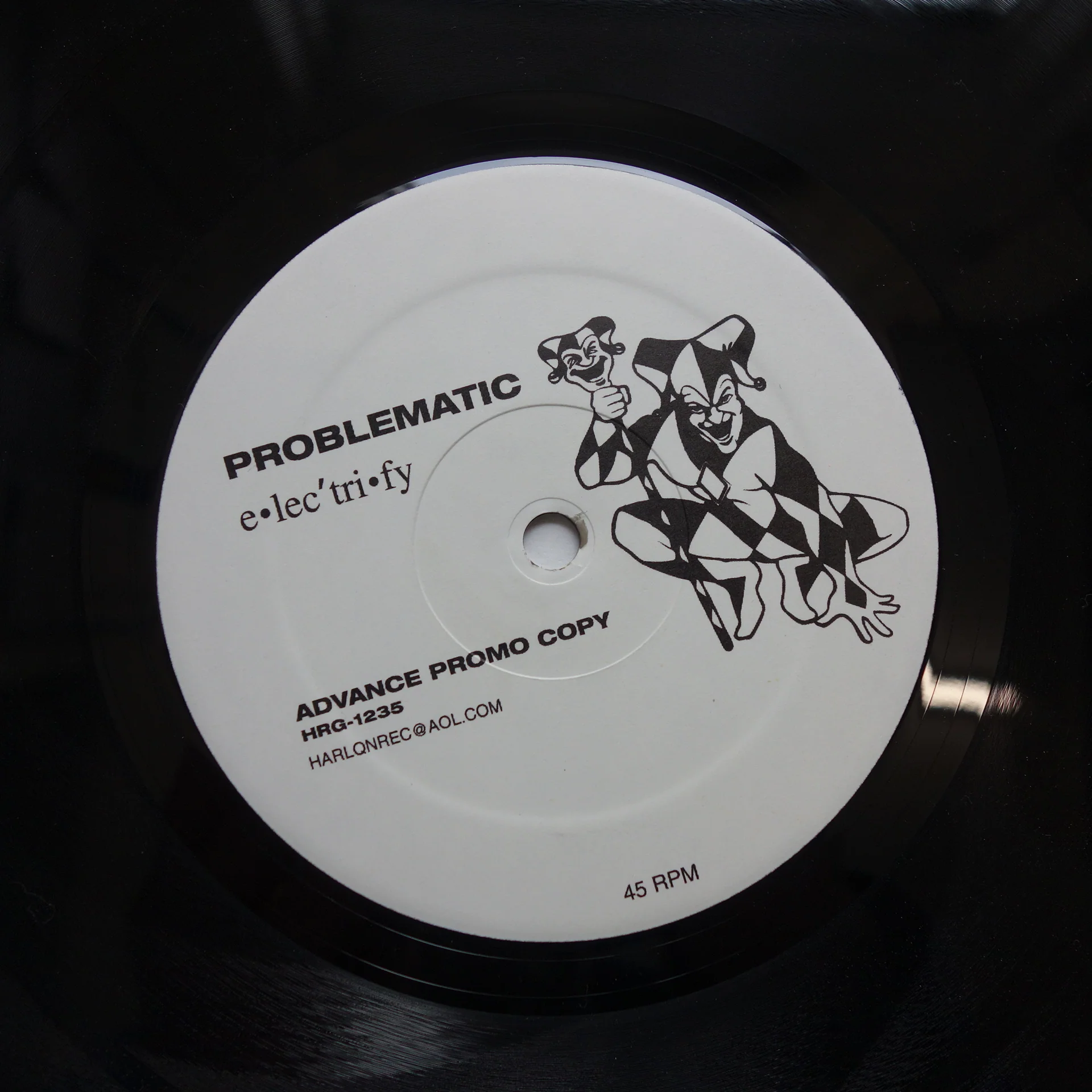 Problematic - Electrify Me 12" Promo vinyl single on Harlequin Recording Group - HRG 1235 - Image 3