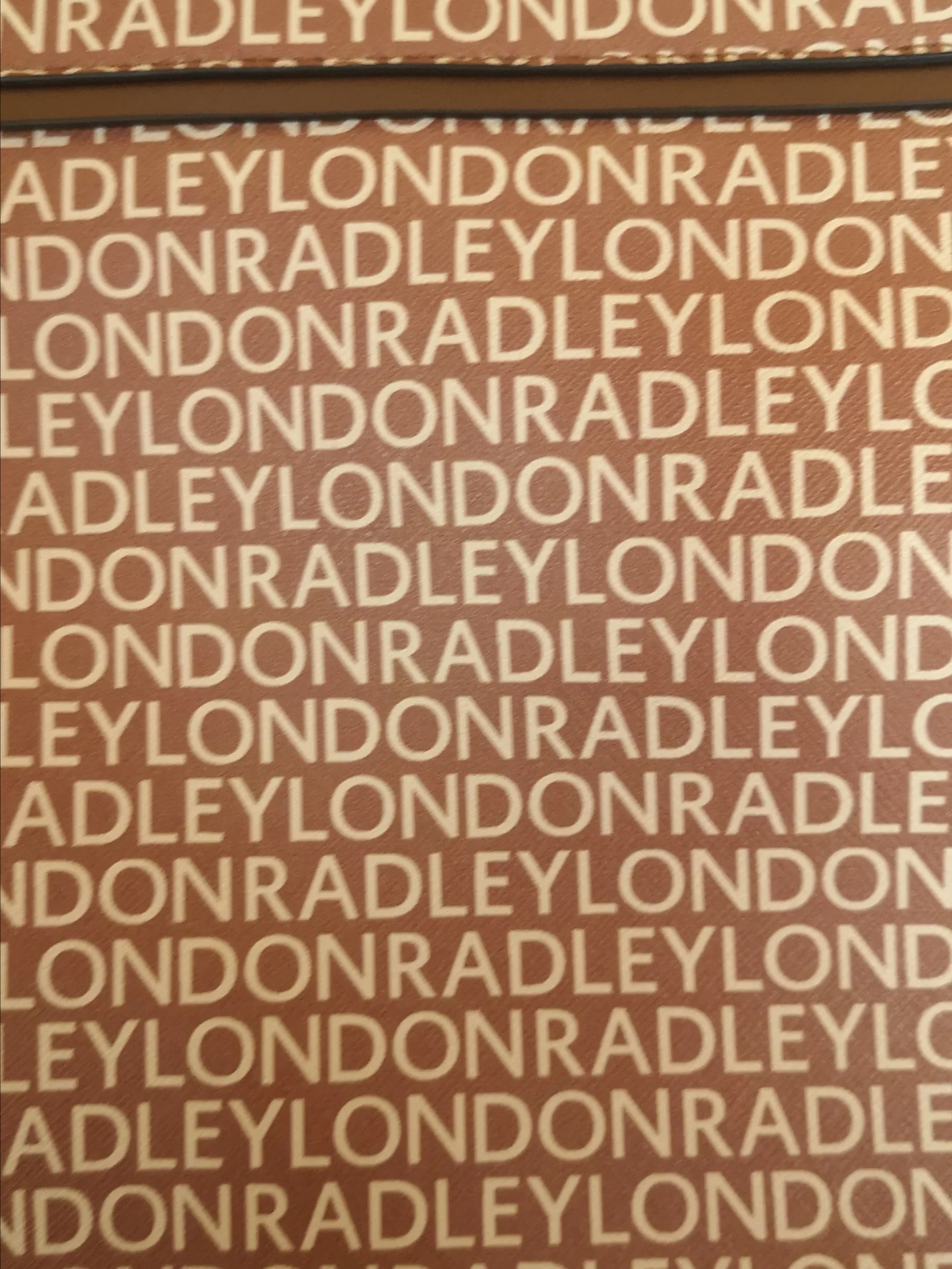 RADLEY London Shepherdess Walk Signature Logo Leather Ziptop Tan Satchel Bag - Image 3