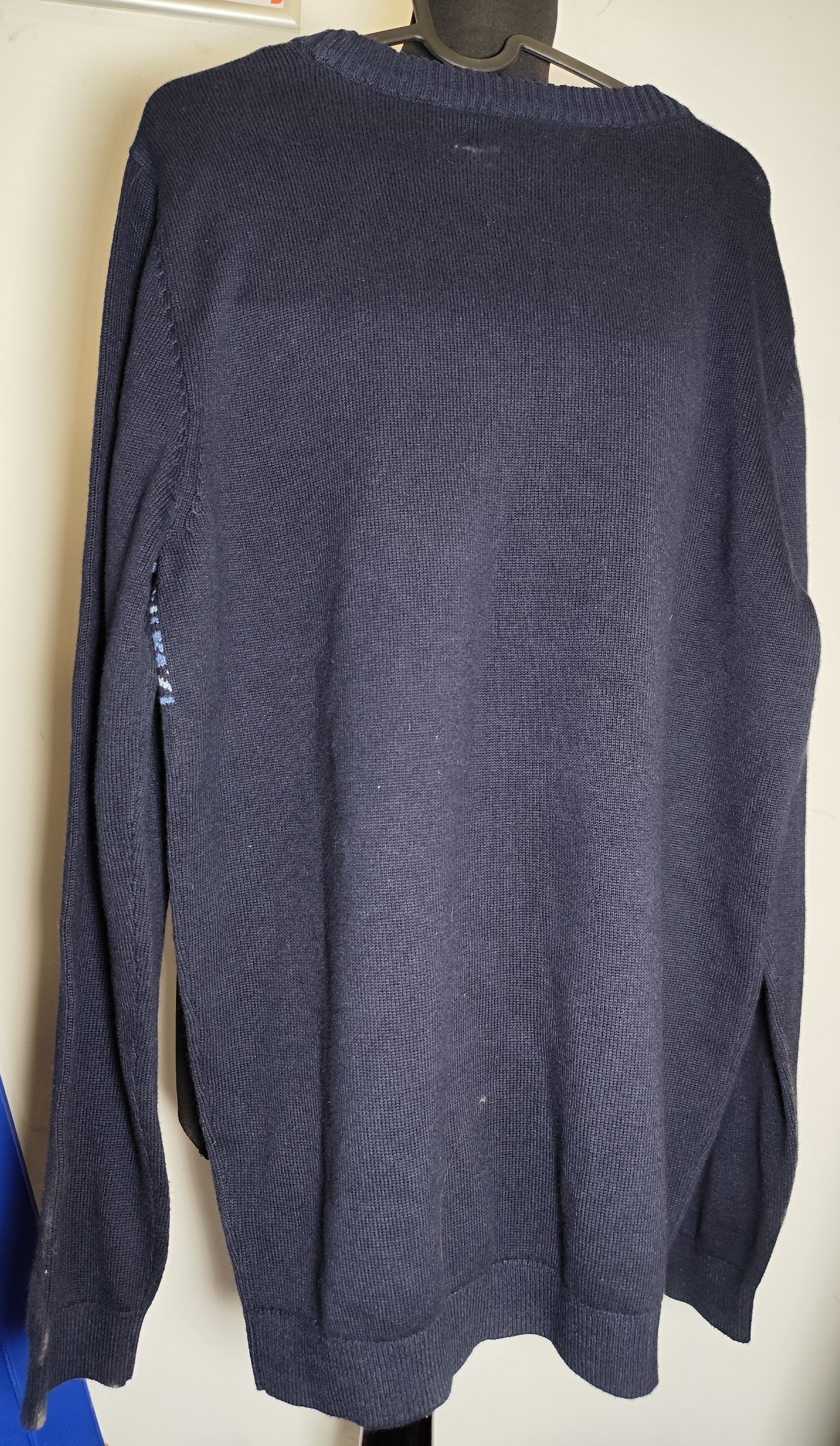 Raging Bull Fairsle Navy Panel Sweater | Size M - Image 4