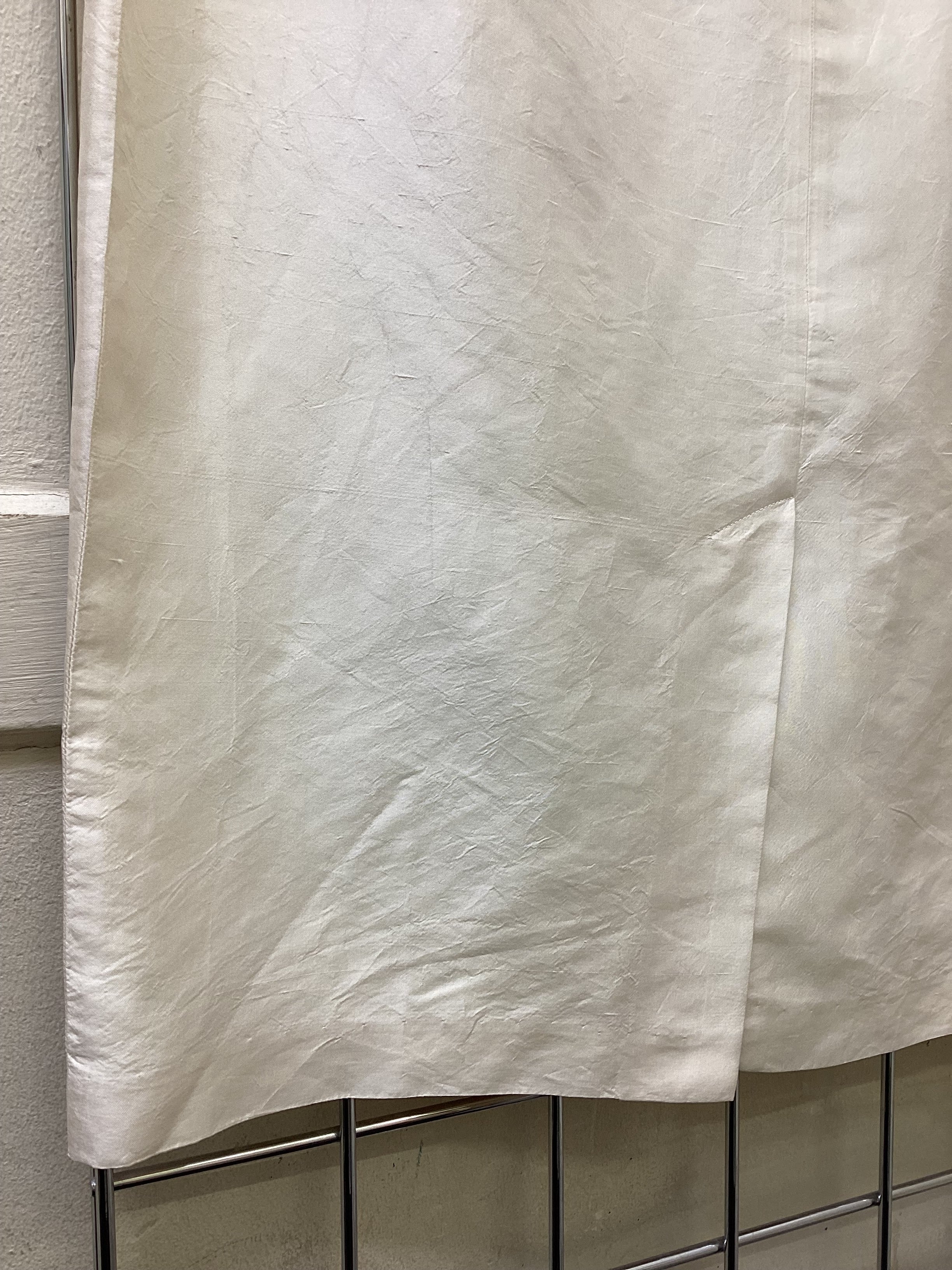 Raxevsky Women’s White Silk Skirt Size L - Image 3