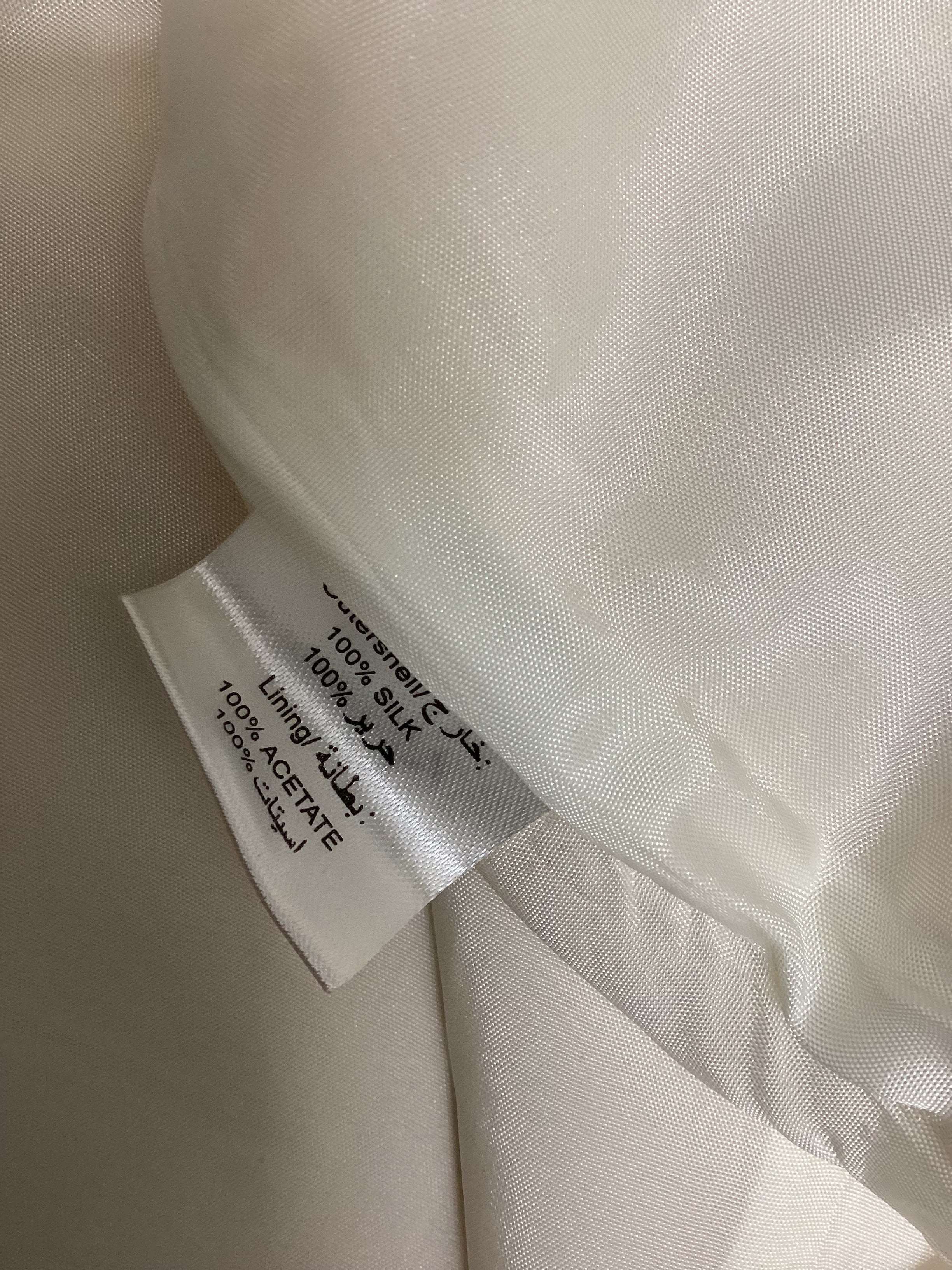 Raxevsky Women’s White Silk Skirt Size L - Image 5