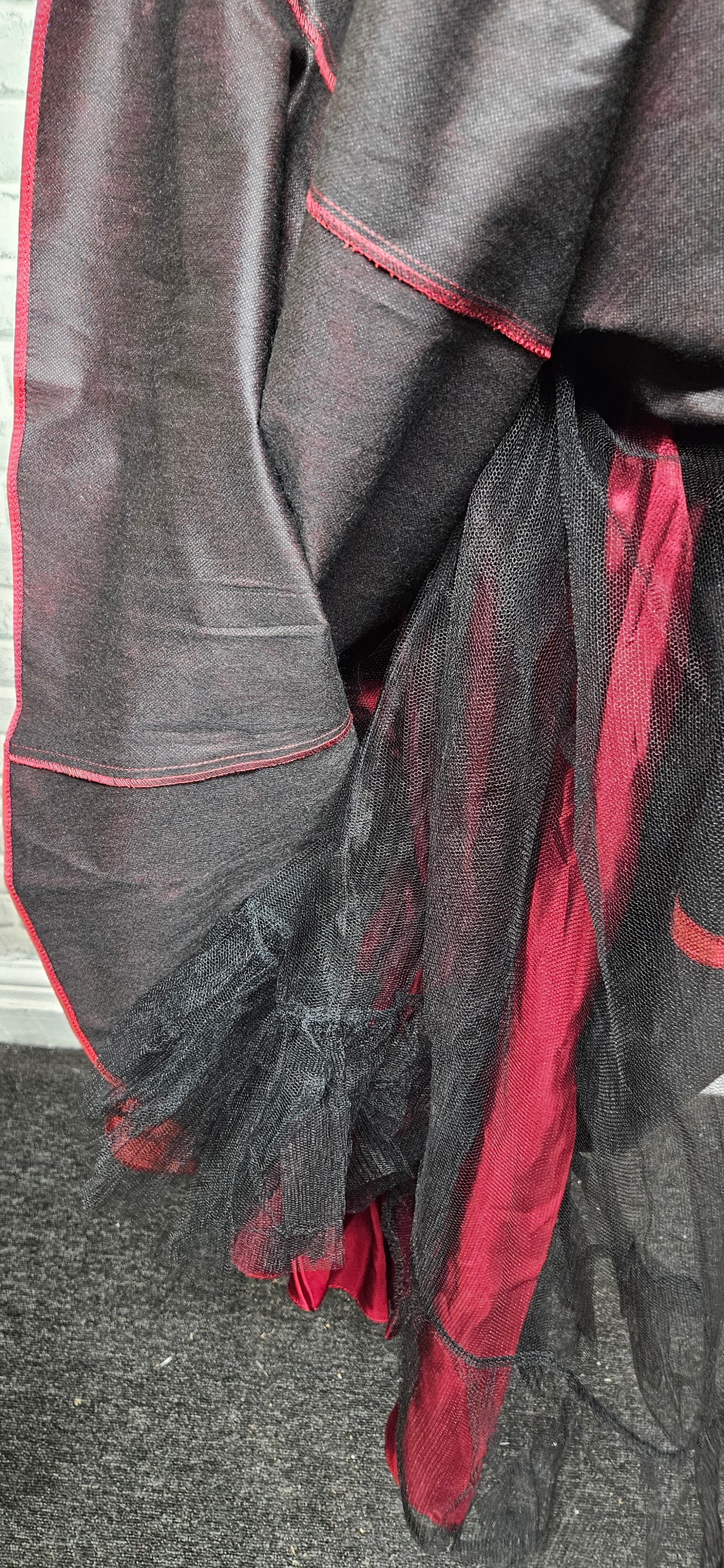 Debut Wine Red V-Neck Taffeta Maxi Dress Size 18 - Image 6