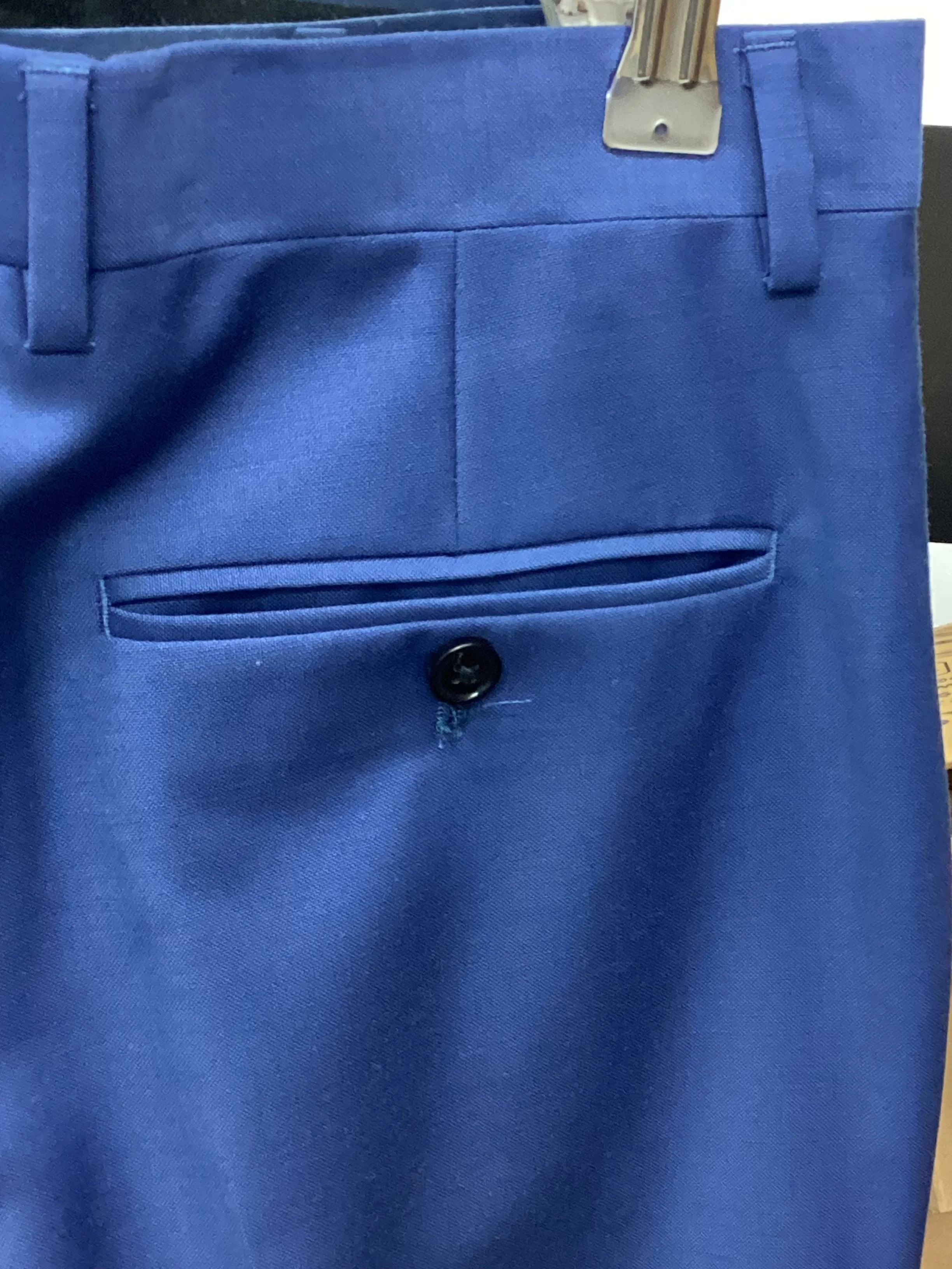 Reis Blue 3 Piece Suit 38” Chest 30” Waist - Image 15