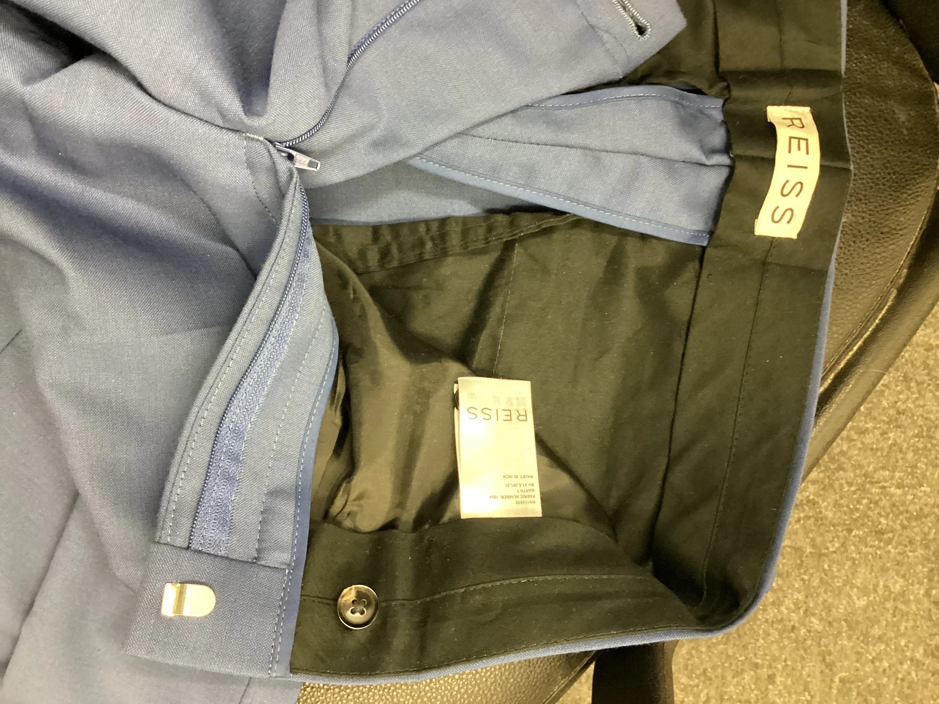 Reis Blue 3 Piece Suit 38” Chest 30” Waist - Image 17