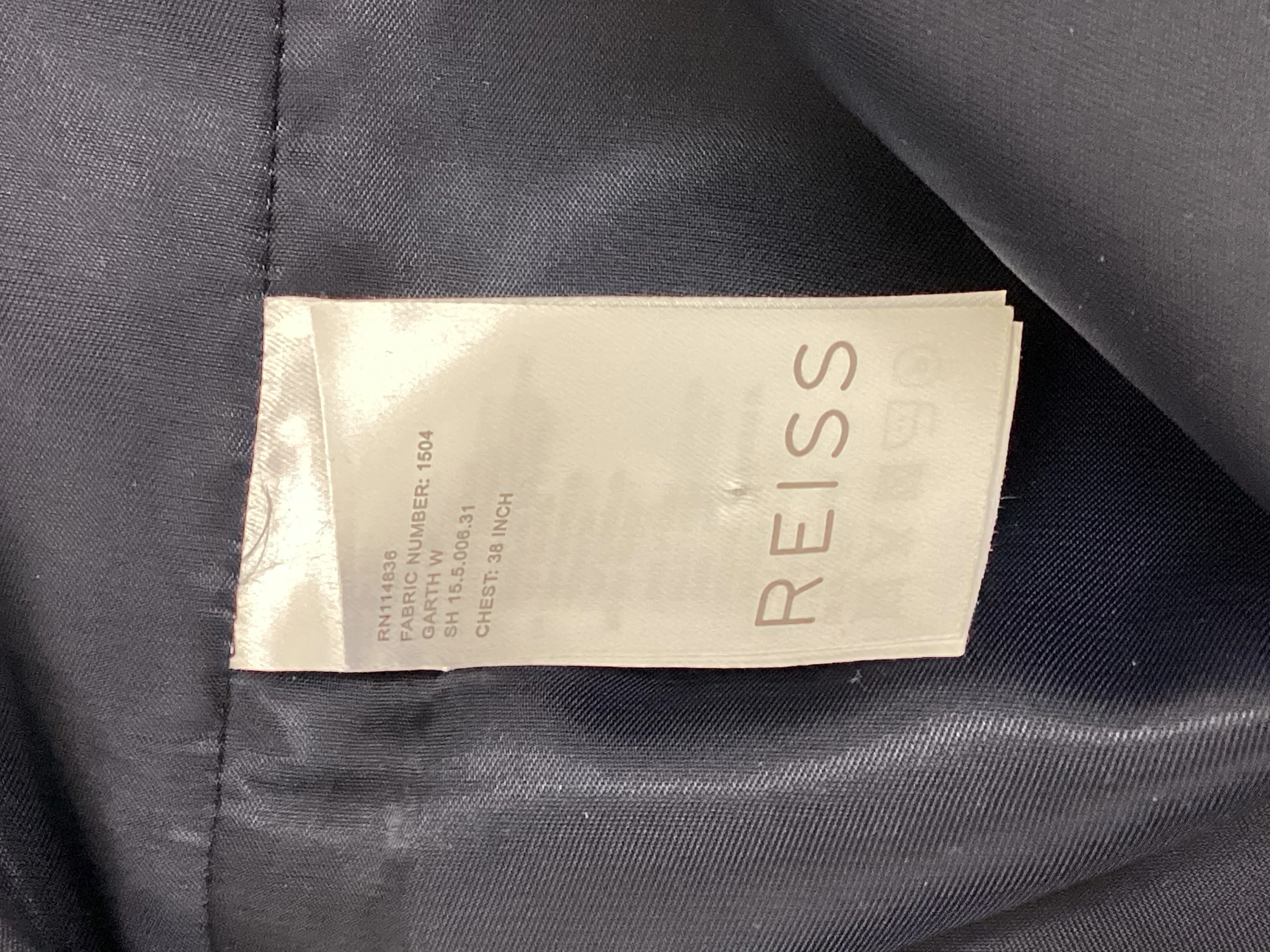 Reis Blue 3 Piece Suit 38” Chest 30” Waist - Image 18