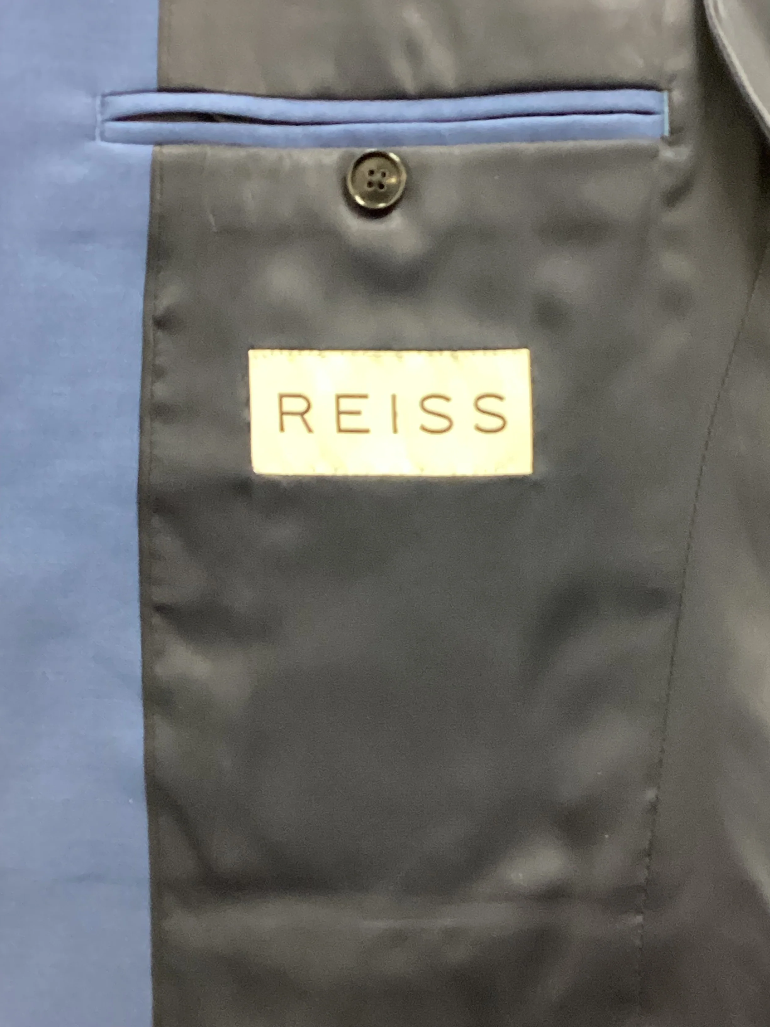 Reis Blue 3 Piece Suit 38” Chest 30” Waist - Image 19