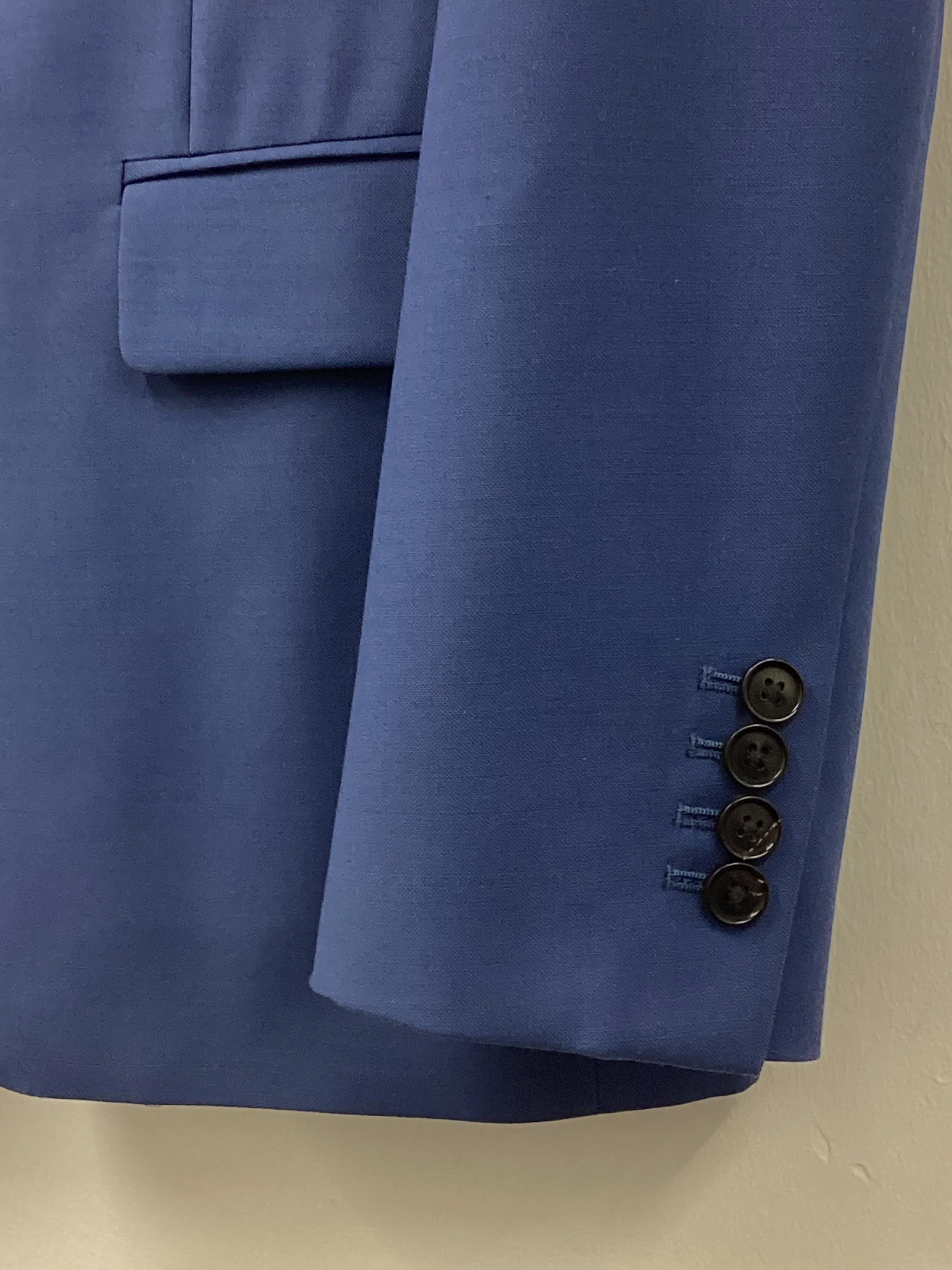 Reis Blue 3 Piece Suit 38” Chest 30” Waist - Image 6
