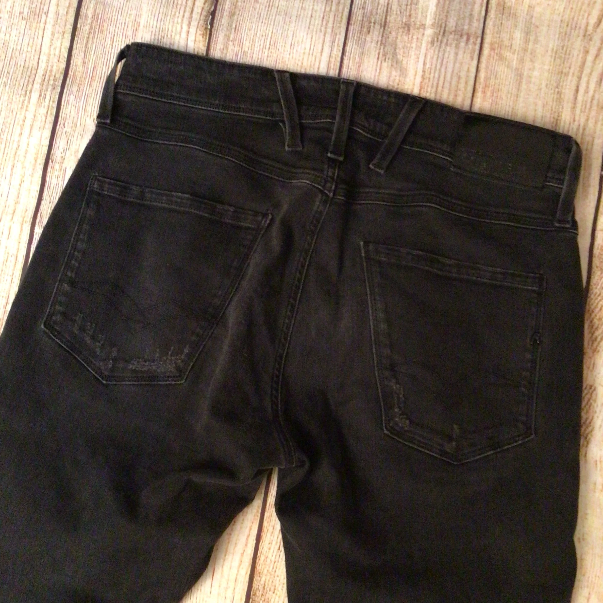 Replay Anbass M914 Black Ripped Jeans Size 30 - Image 10