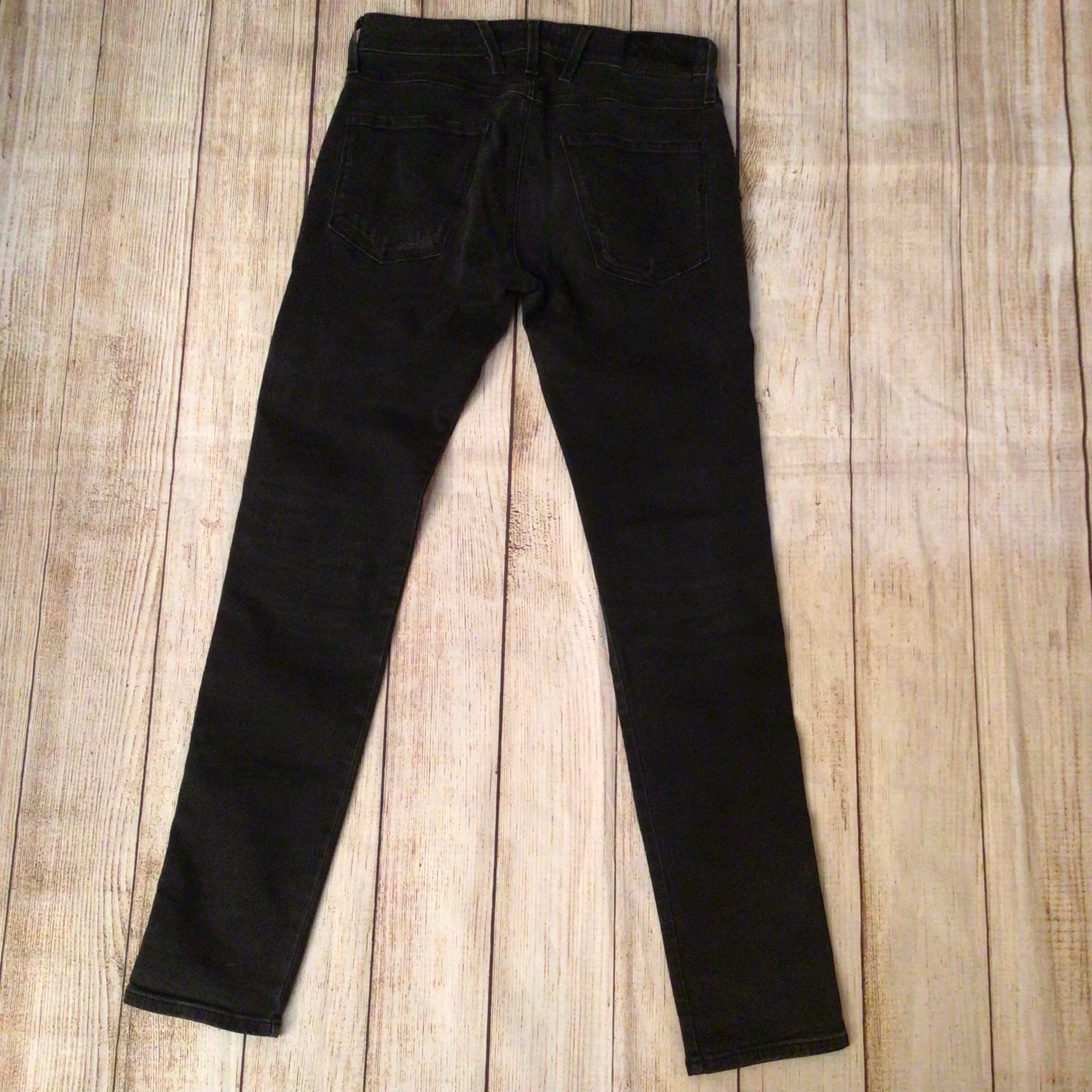Replay Anbass M914 Black Ripped Jeans Size 30 - Image 9