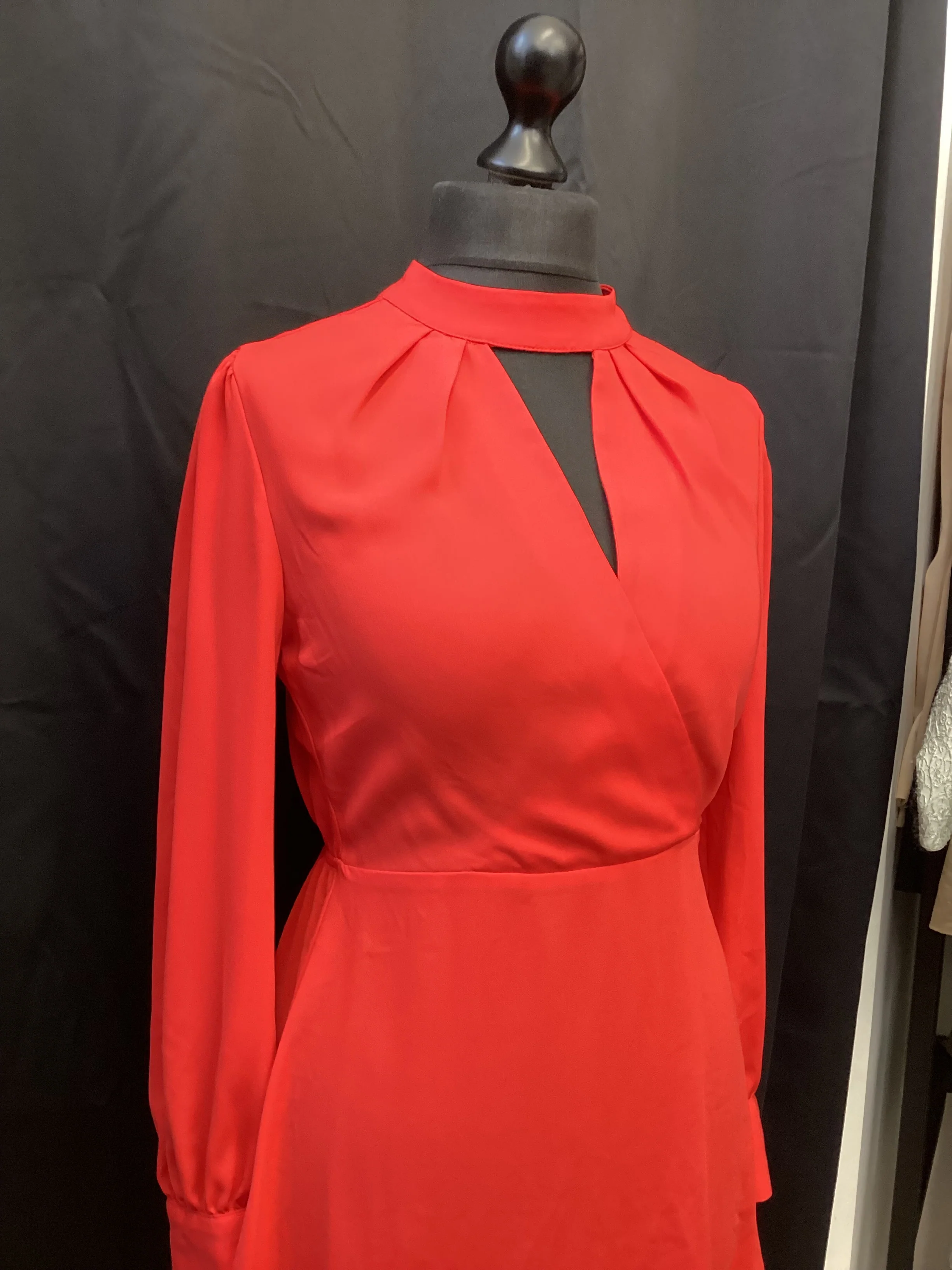 River Island Women’s Tomato Red Midi Dress size 10 - Image 2