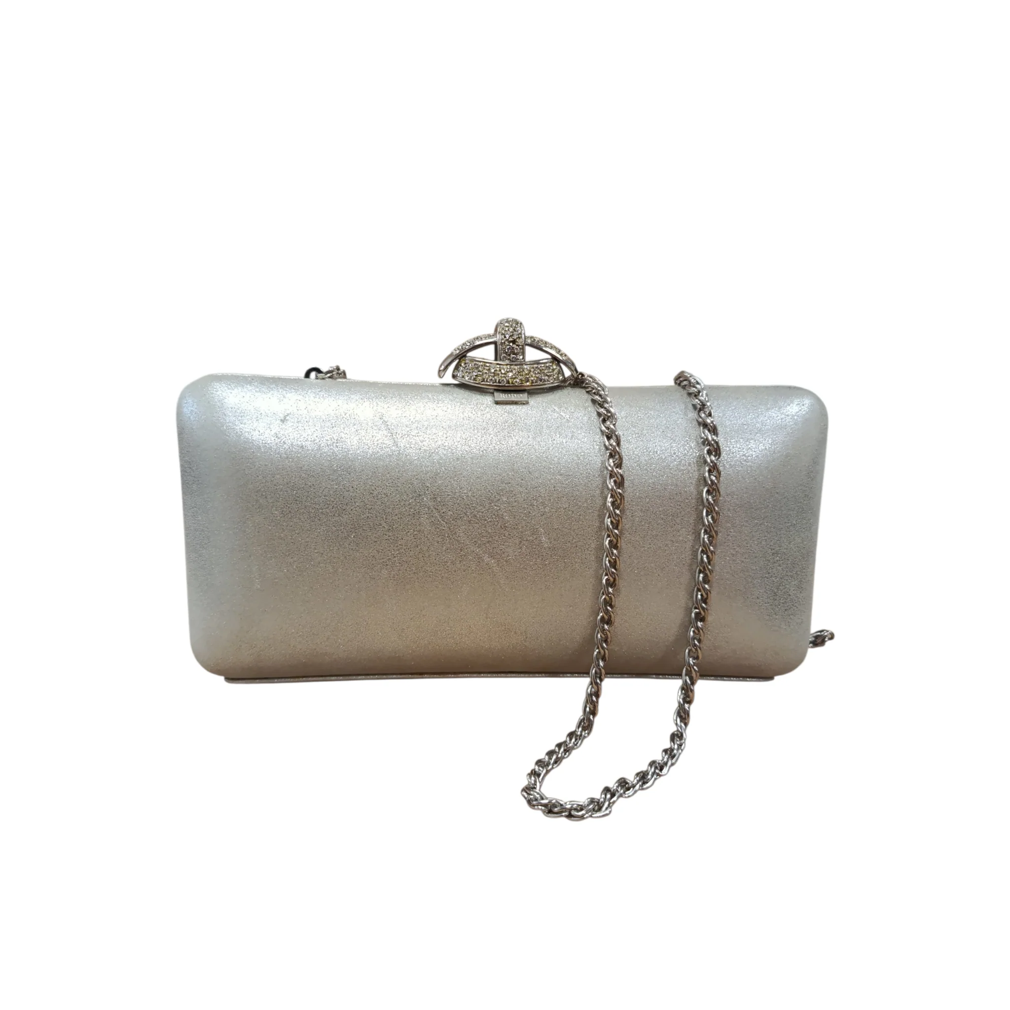 Rodo Silver Clutch Bag