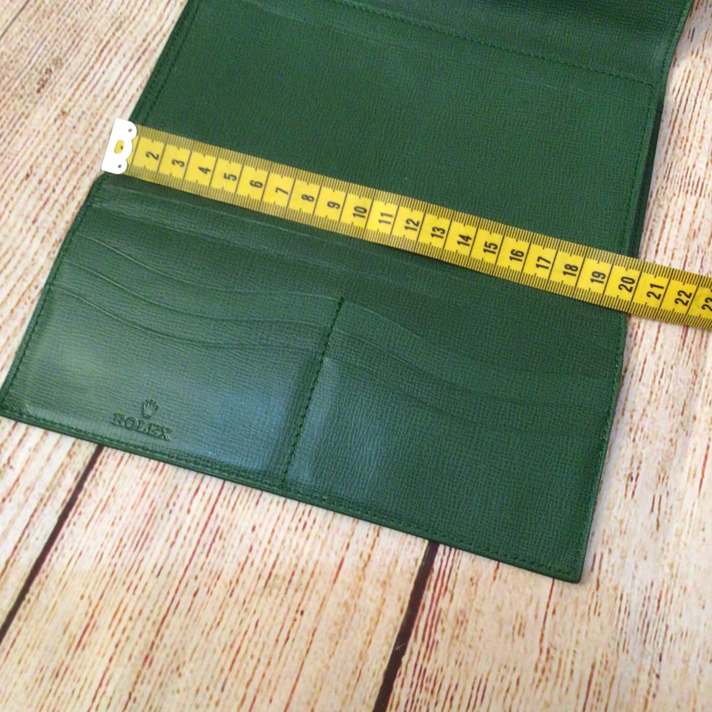 Rolex Green Zip Fold Long Wallet - Image 11