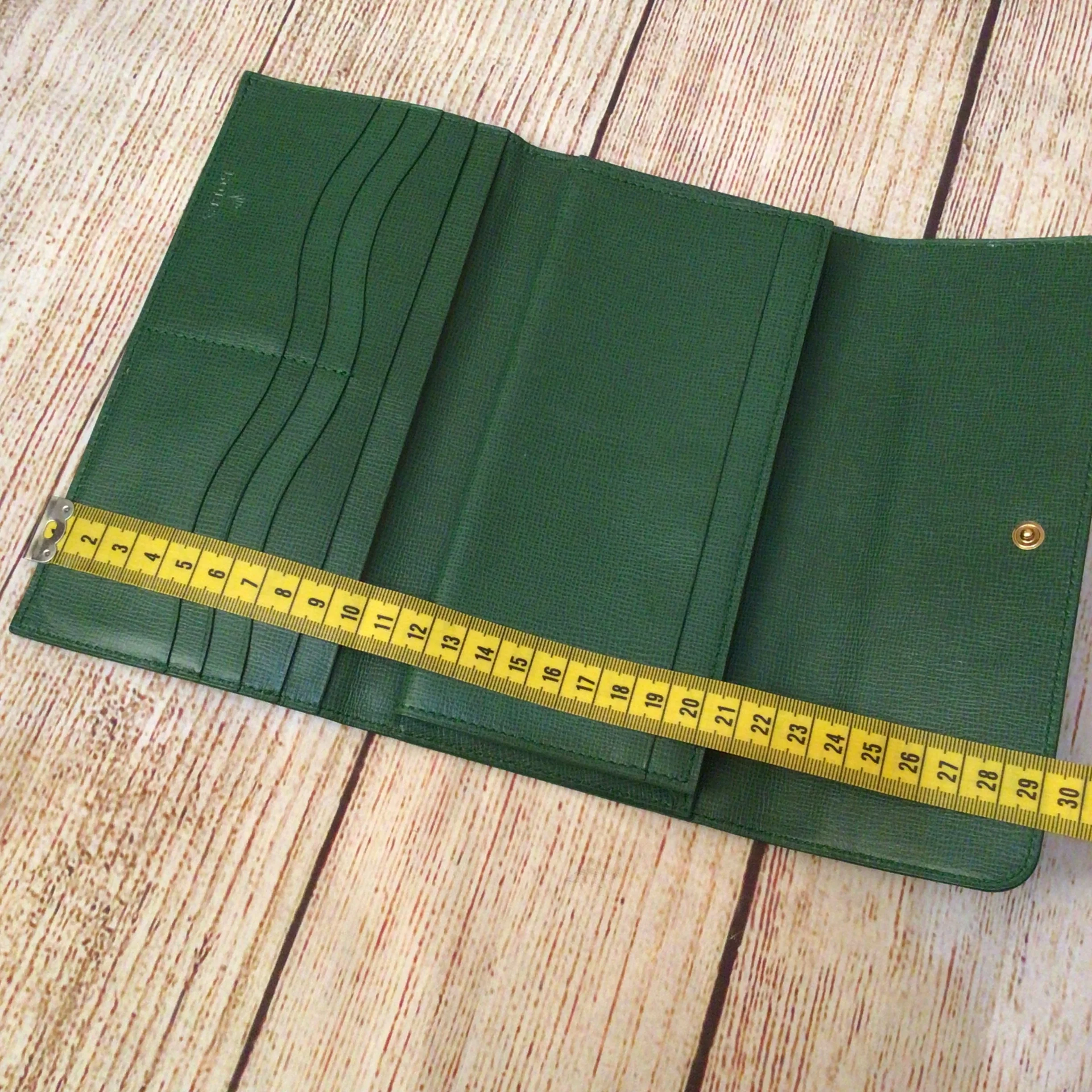 Rolex Green Zip Fold Long Wallet - Image 12
