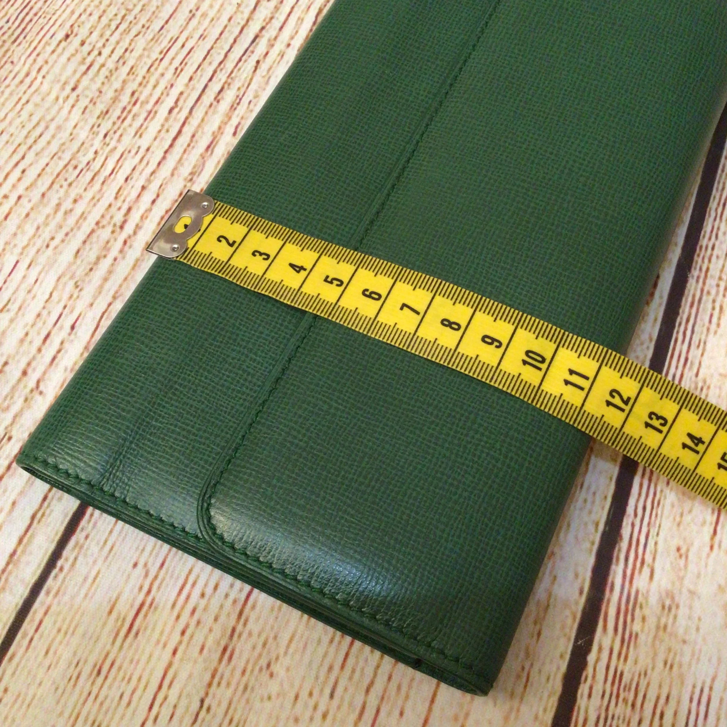 Rolex Green Zip Fold Long Wallet - Image 13