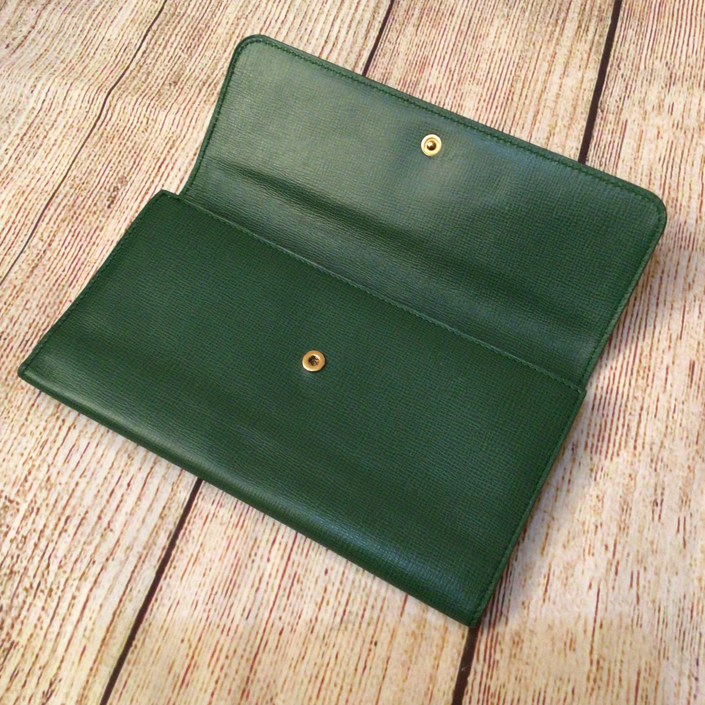 Rolex Green Zip Fold Long Wallet - Image 4
