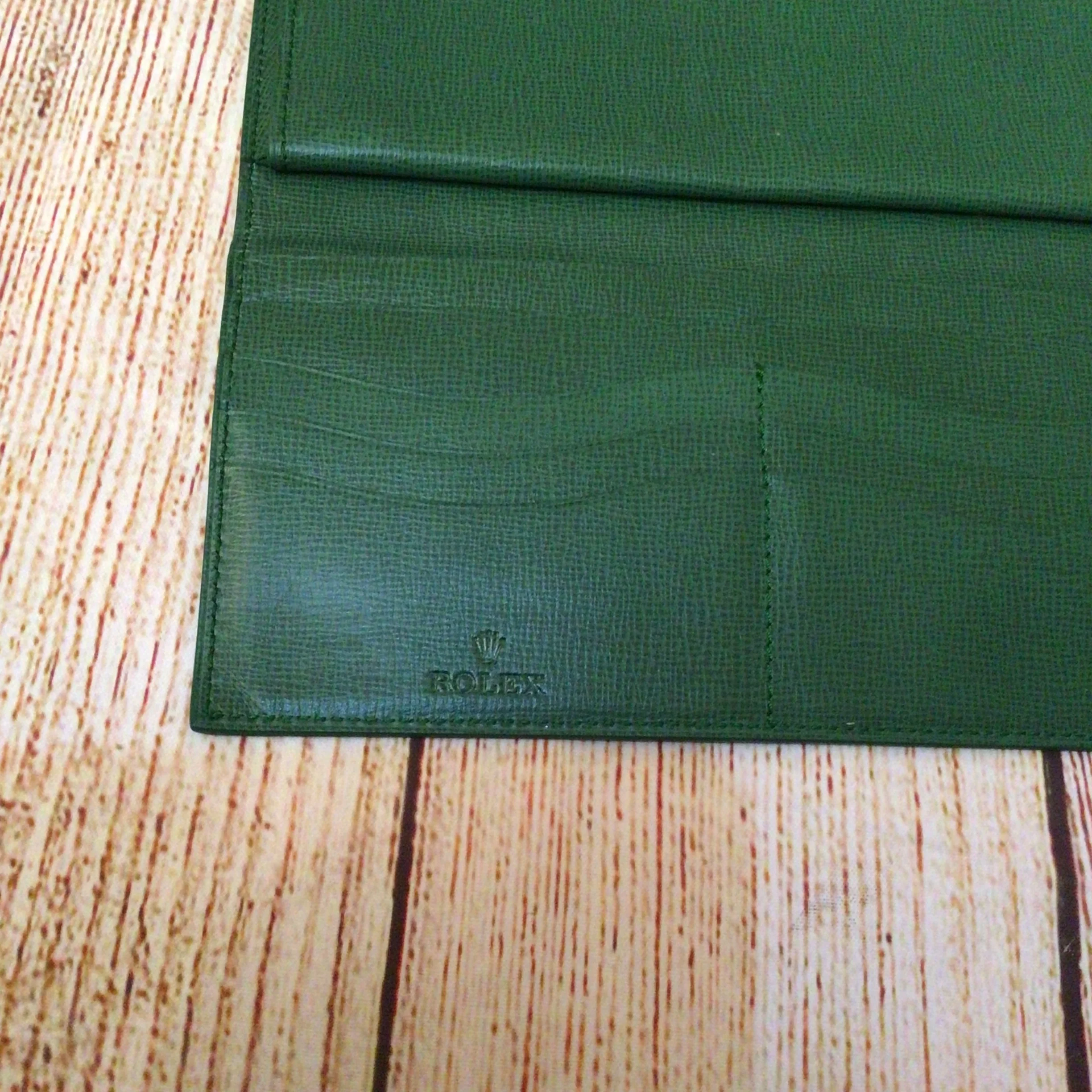 Rolex Green Zip Fold Long Wallet - Image 6